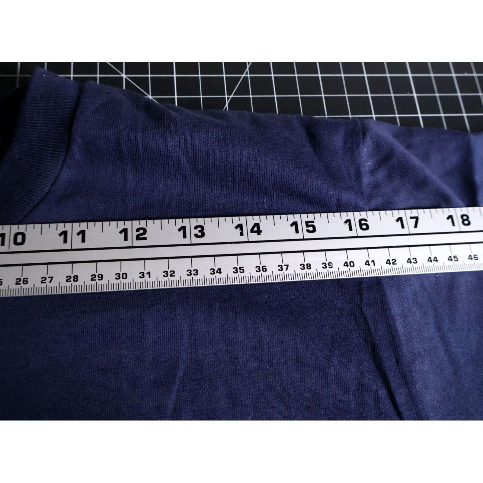 Fruit Of The Loom VINTAGE Fruit of the Loom T-Shirt Men XL Blue 70s 80s VTG Cotton Short Sleeve Crew Neck Graphic Tee Small Marks Size US M / EU 48-50 / 2 - 7 Thumbnail