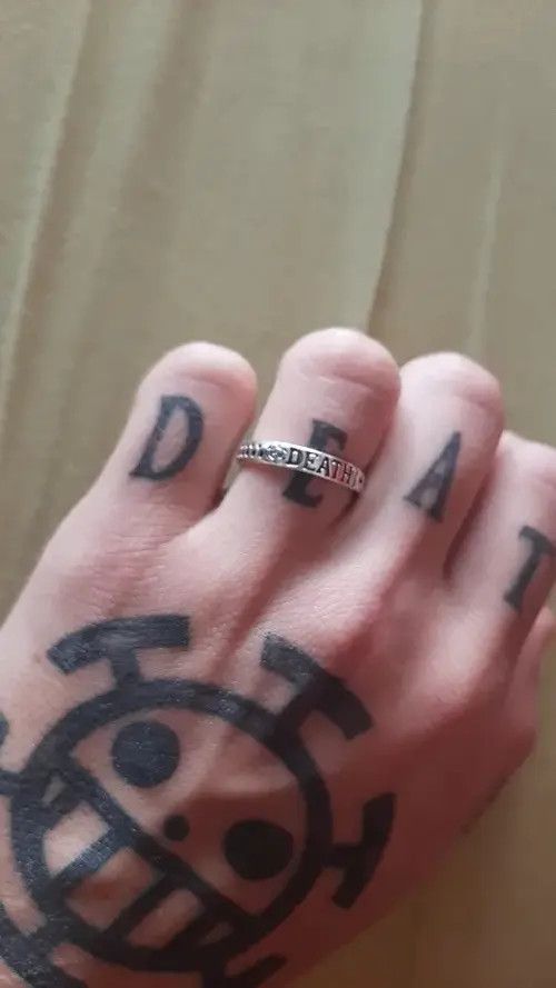 One Piece Anime Trafalgar D Law Adjustable Ring Size ONE SIZE - 3 Thumbnail