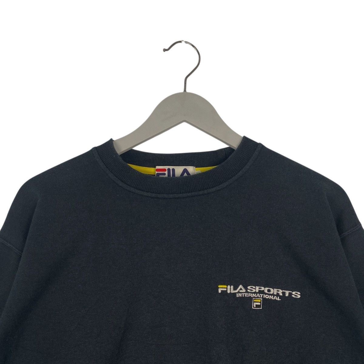Other Vintage Fila Printed Logo Black Pullover Jumper Size S Size US S / EU 44-46 / 1 - 4 Thumbnail