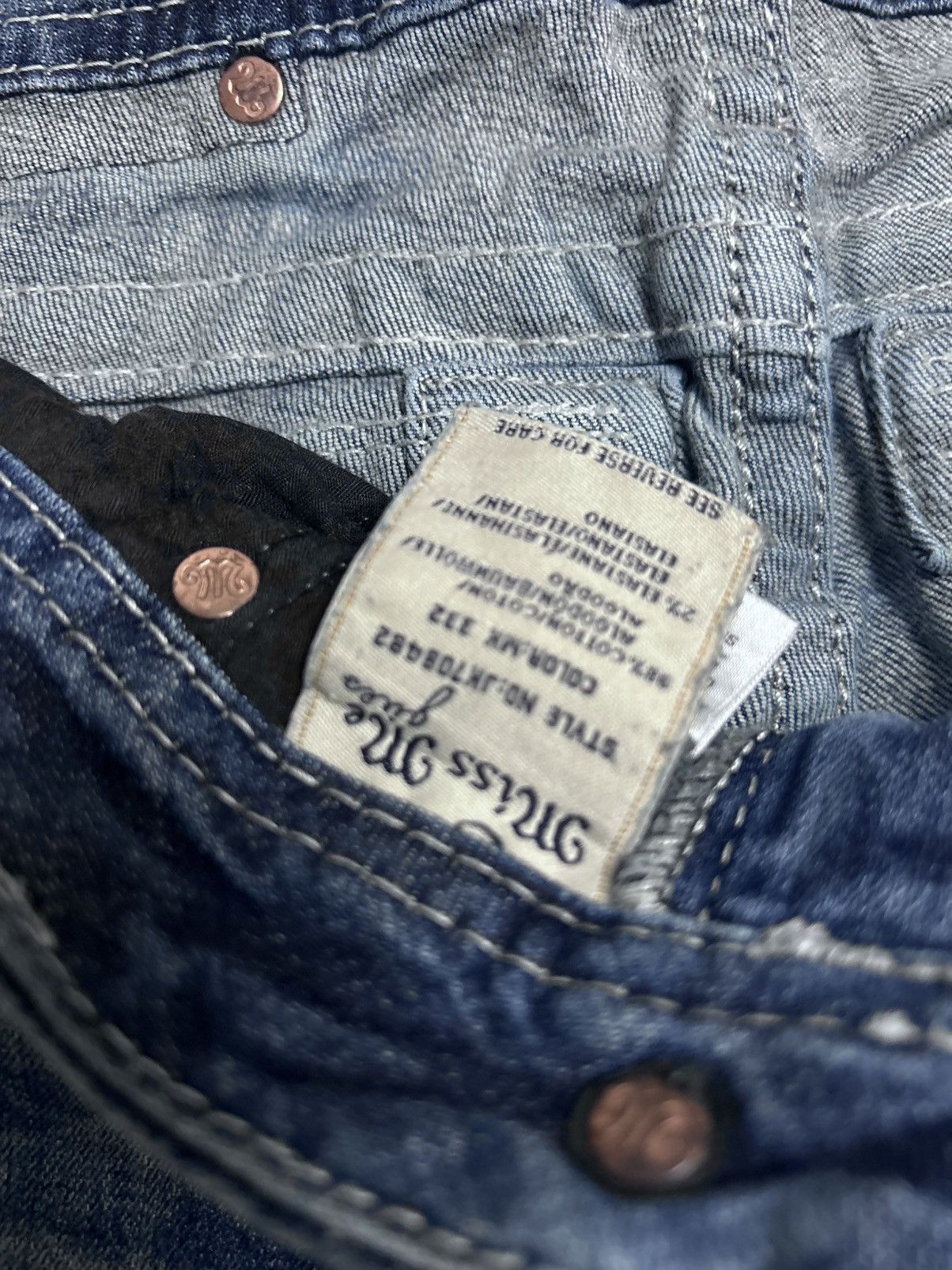Miss Me Miss Me flared bootcut white stitching denim vintage y2k Size 26" / US 2 / IT 38 - 7 Thumbnail