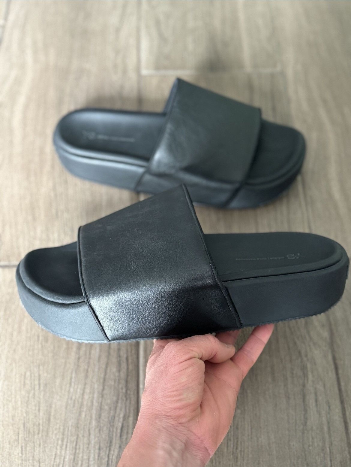 Adidas × Y-3 Adidas Y-3 slide black GW8631 yohji yamamoto shoes Size US 12 / EU 45 - 2 Thumbnail