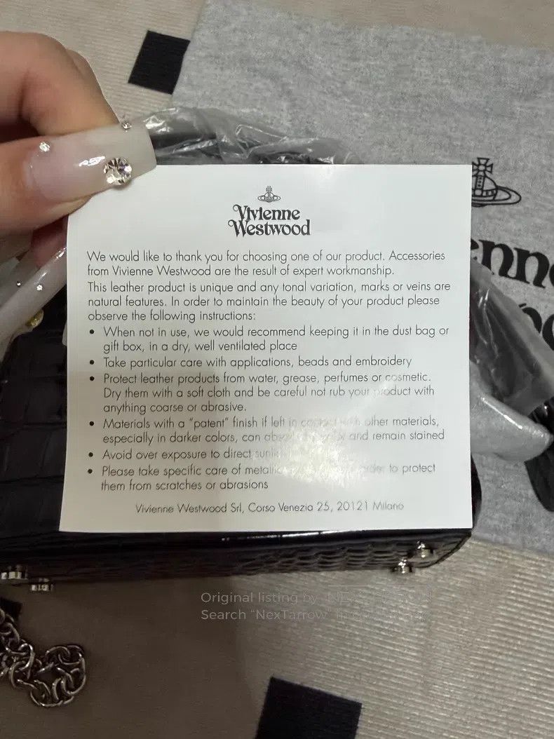 Vivienne Westwood Vivienne Westwood size OS HAZEL Saturn Logo crocodile embos Size ONE SIZE - 3 Thumbnail