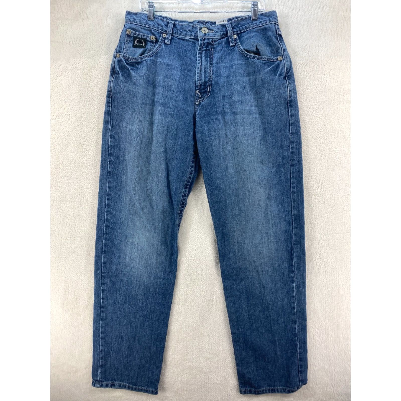 Vintage Cinch Mens Jeans 34x34 Loose Fit Black Label 2.0 Blue Denim Pants Cowboy Western Size US 34 / EU 50 - 3 Thumbnail