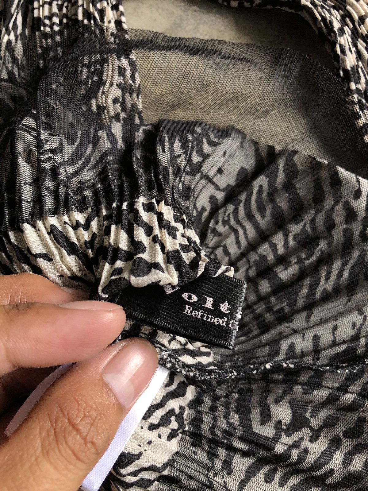 Japanese Brand × Vintage Y2K vintage Plisse Mesh blouse sheer ruffle by Voltaire Size L / US 10 / IT 46 - 4 Thumbnail