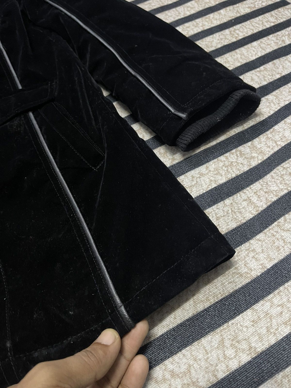 In The Attic 1990s IN THE ATTIC HOMME VELVET PARKA FAUX FUR HOODIE Size US L / EU 52-54 / 3 - 9 Thumbnail