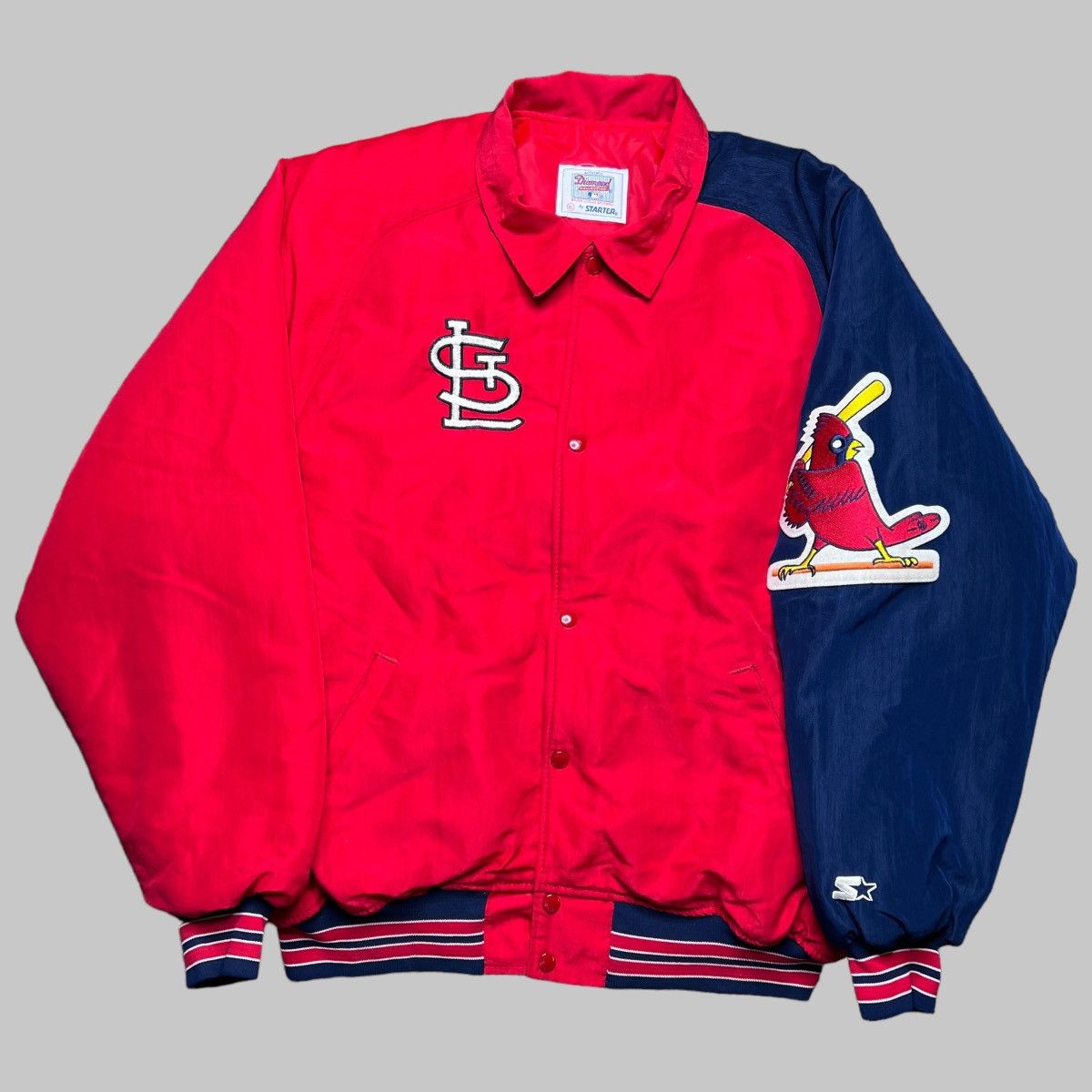 Vintage MLB Diamond on sale Collection Starter Jacket St Louis Cardinals