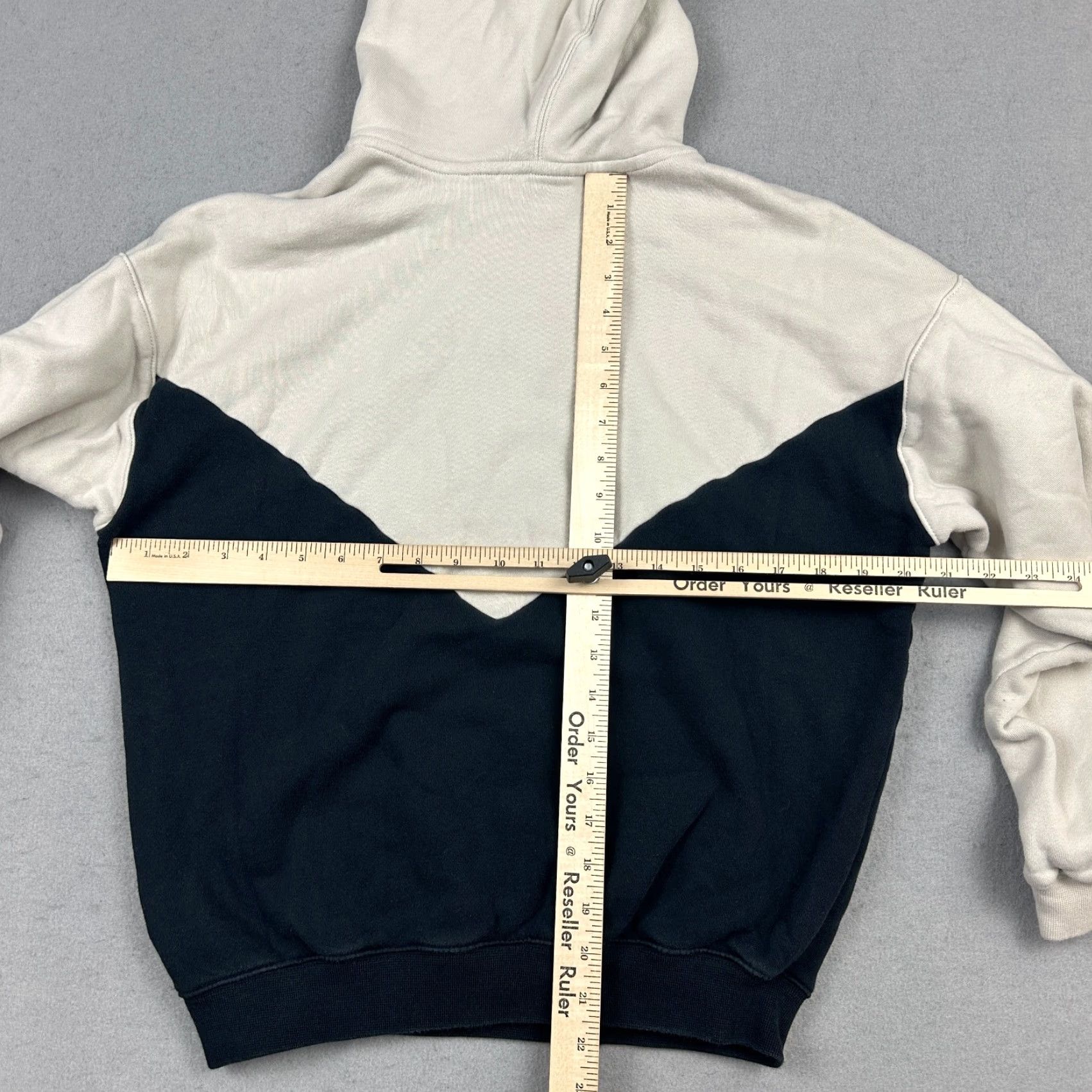 Adidas Adidas Hoodie Women XS Beige Colorado Blue 1/4 Pullover Sweatshirt Trefoil Logo Embroidered Hooded Pockets Activewear Pullover Regular Fit Size XS / US 0-2 / IT 36-38 - 4 Thumbnail