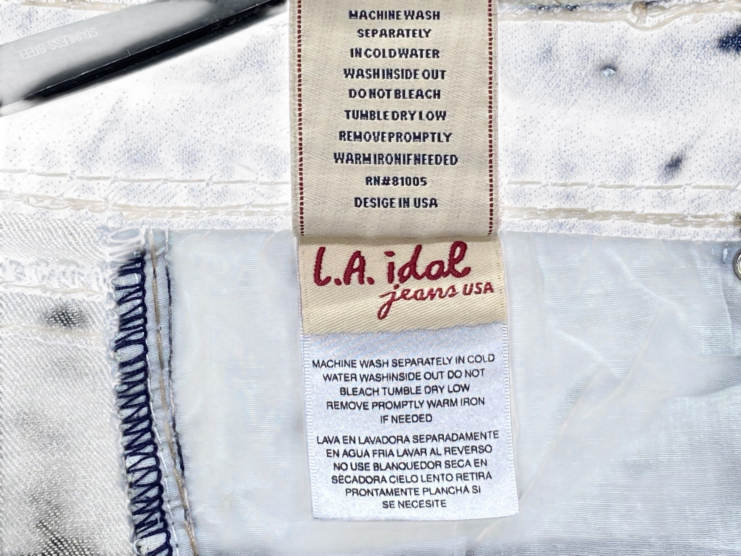 Japanese Brand La Idol Denim Flare Jeans Size 29" - 9 Thumbnail