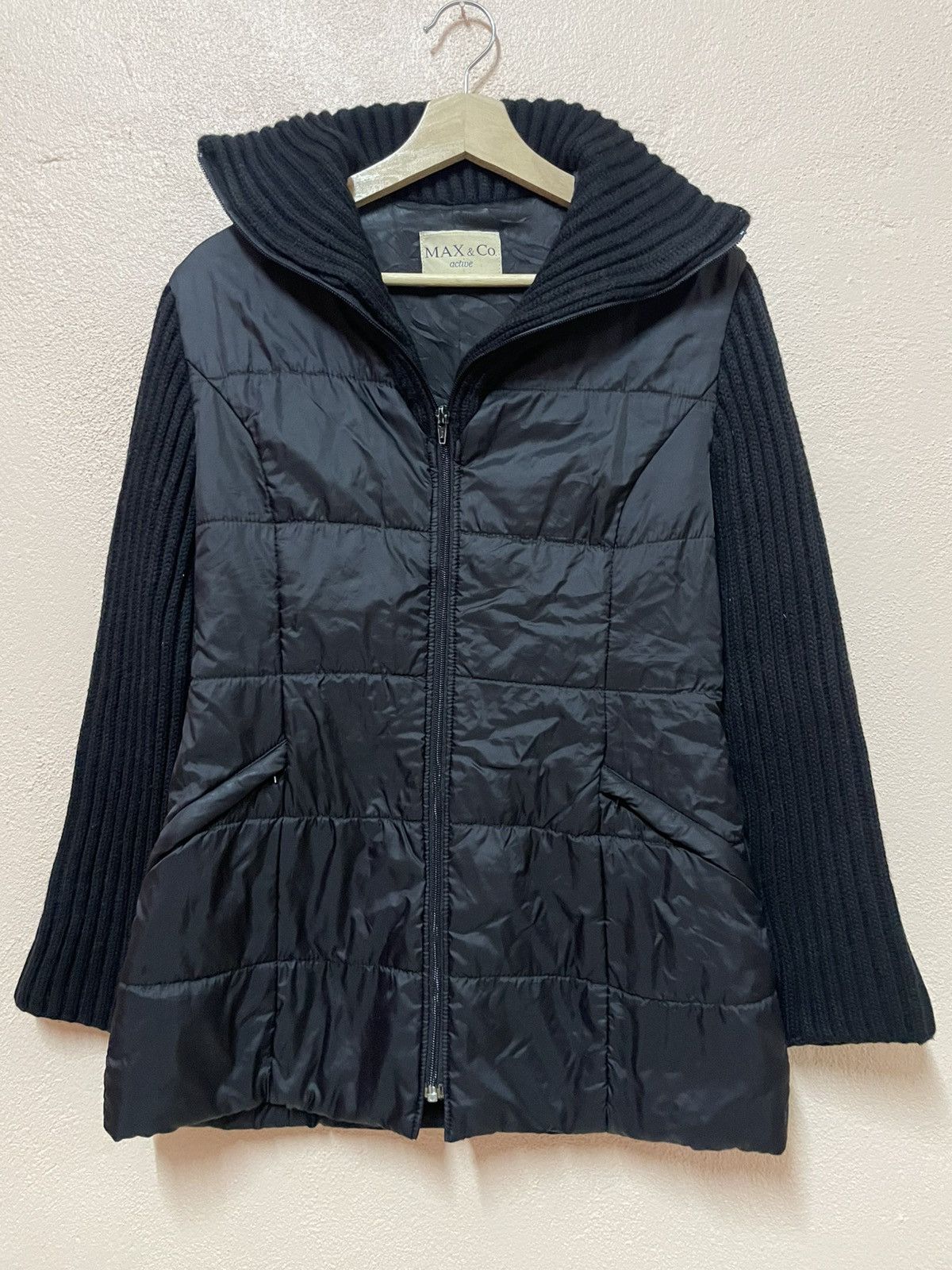 MAX&Co. MAX & CO. Active Jacket Designer Italy Quilted Shawl collar Size S / US 4 / IT 40 - 4 Thumbnail