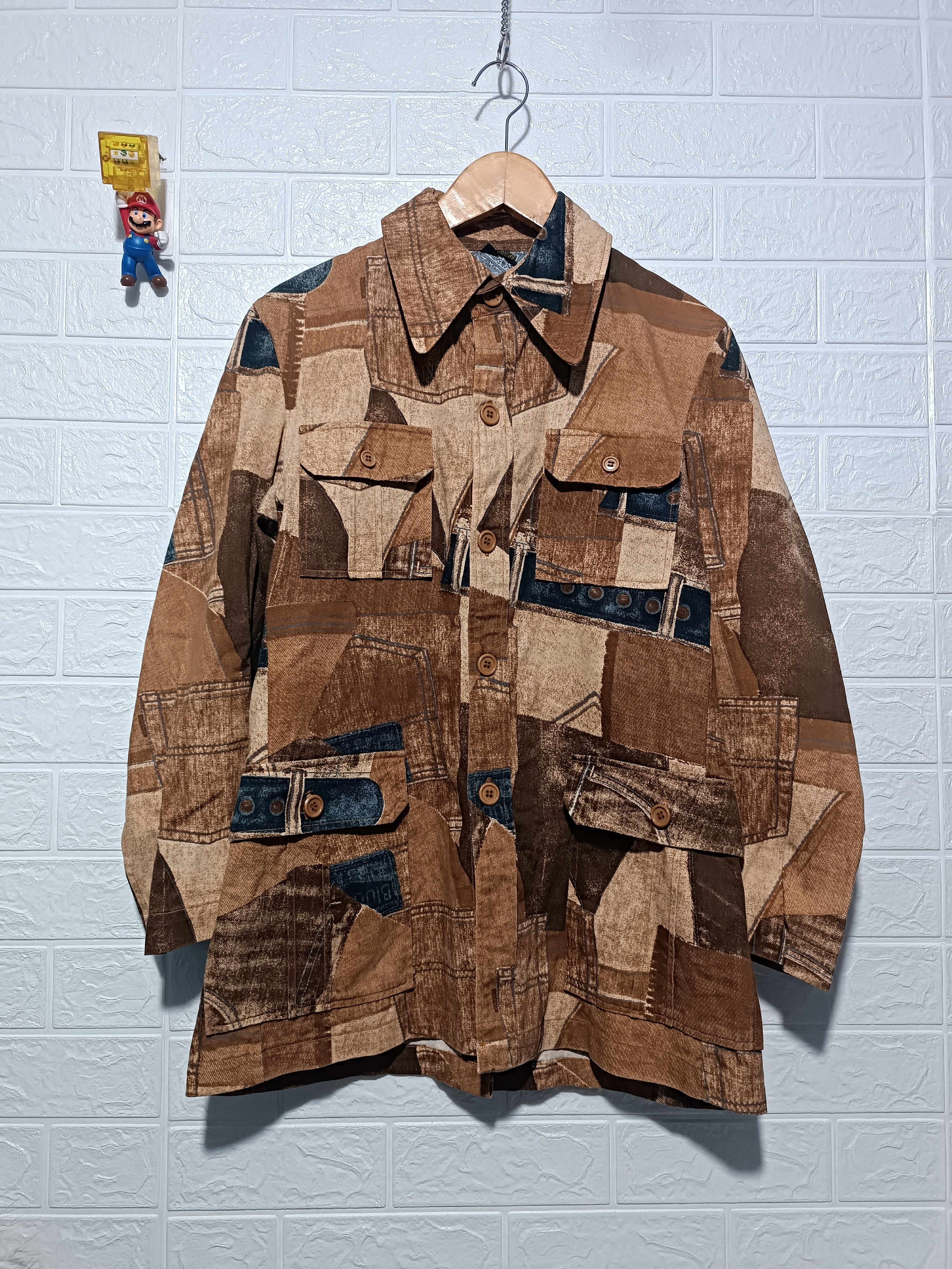 Japanese Brand Vintage Fake Patchwork Denim Size US M / EU 48-50 / 2 - 1 Thumbnail
