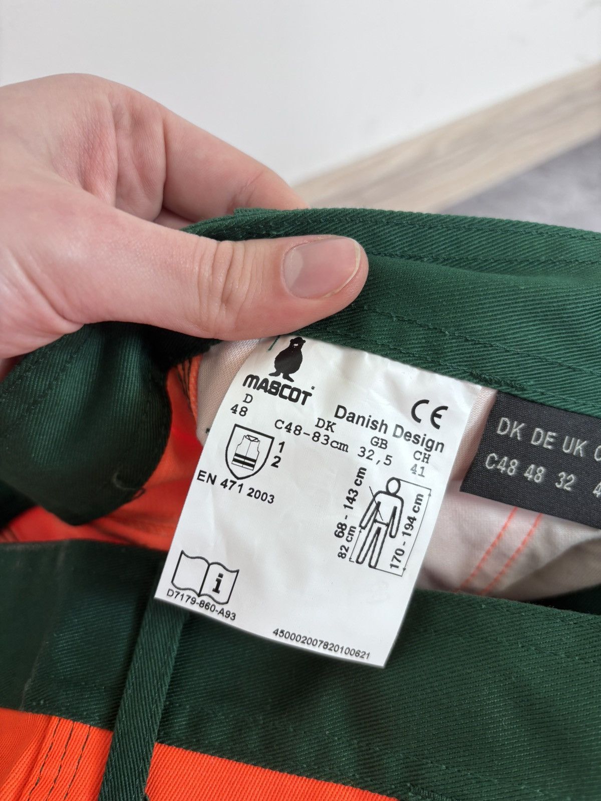 Other Mascot Men’s NEW Reflective Green/Orange Safety Work Pants Size US 32 / EU 48 - 10 Thumbnail