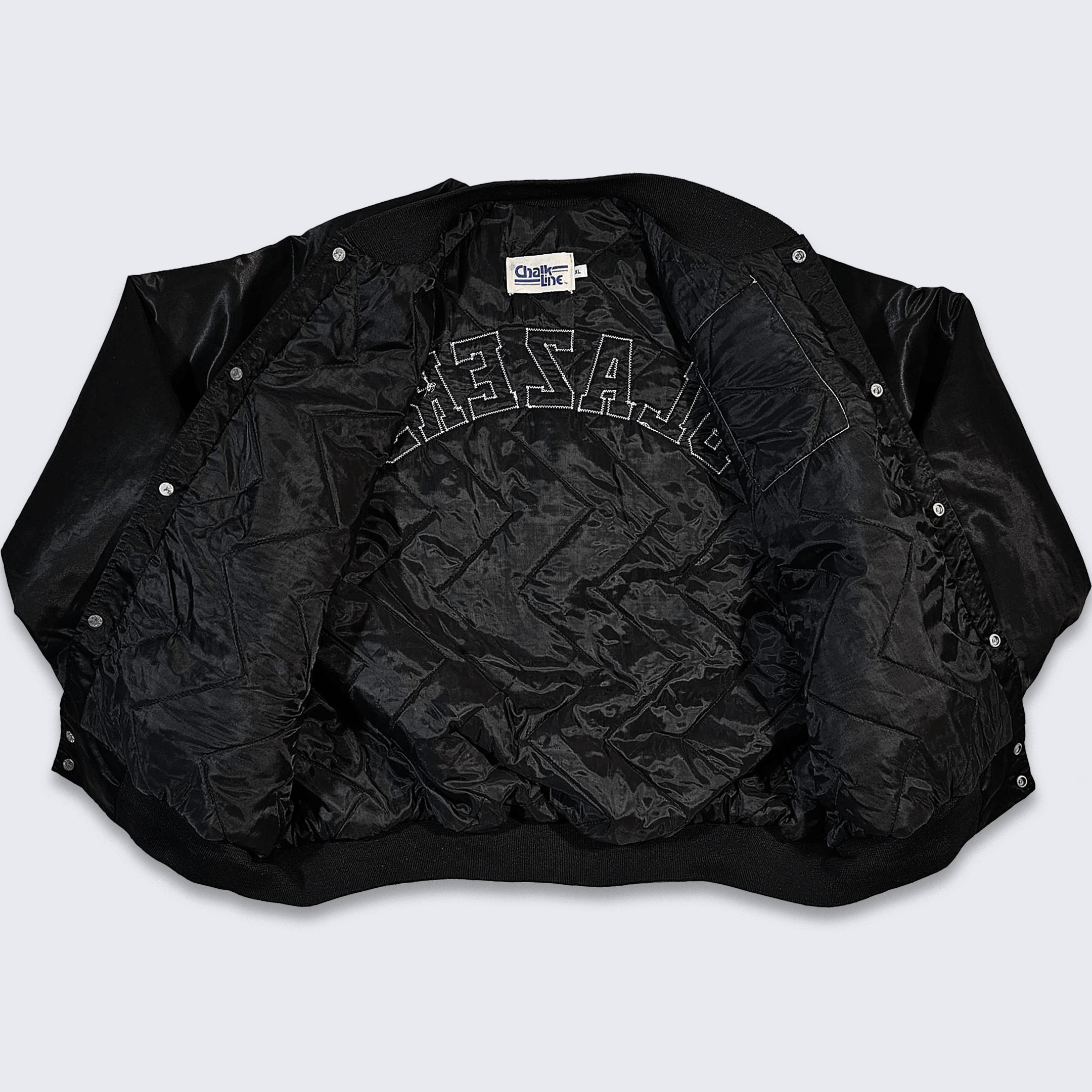 Chalk Line × NBA × Vintage Portland Trail Blazers Vintage 80s Chalk Line Satin Jacket Size US XL / EU 56 / 4 - 3 Thumbnail