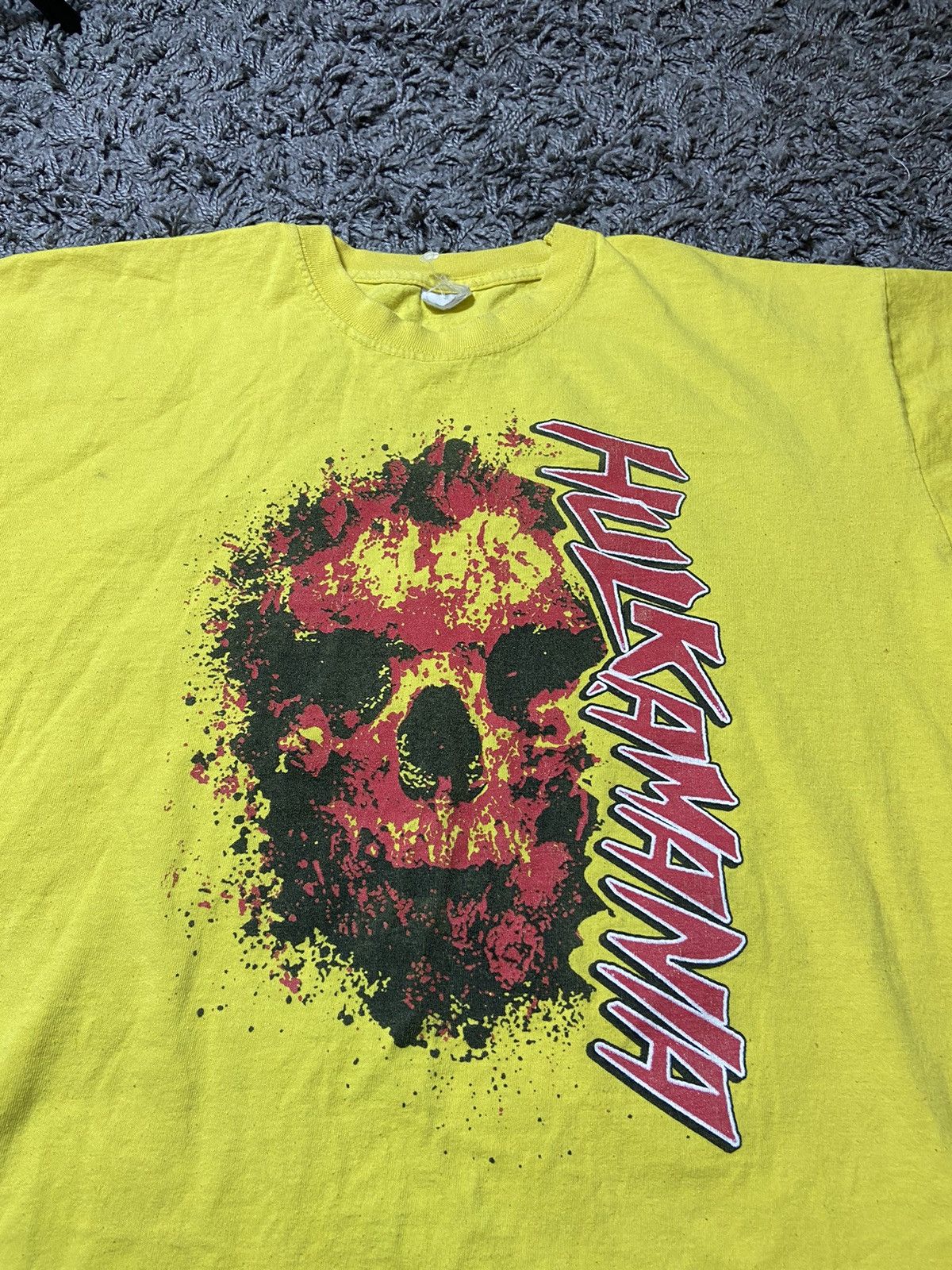 Vintage HULKAMANIA VINTAGE PROMO HYPE FILM YELLOW ADULT COTTON SHIRT Size US XL / EU 56 / 4 - 2 Thumbnail