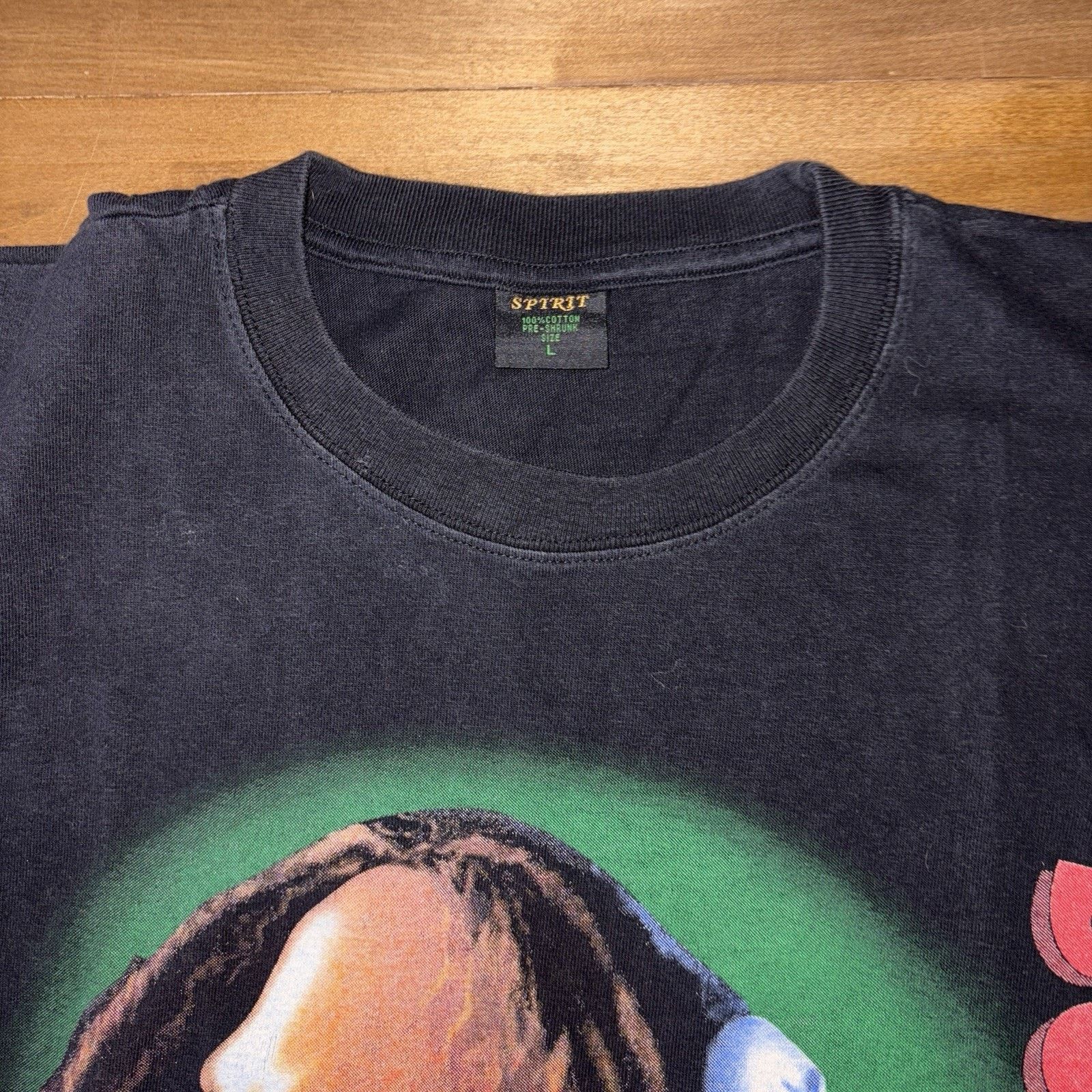 Bob Marley × Vintage Vintage Bob Marley Rap Style graphic Tee Double Sided Big Size US L / EU 52-54 / 3 - 4 Thumbnail