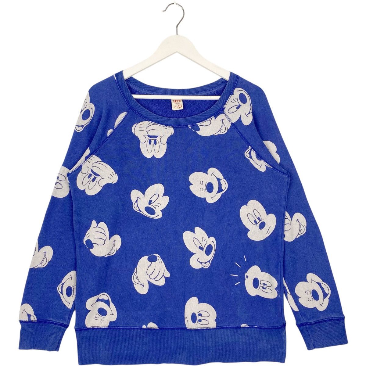 Vintage Vintage Full Print Womens Mickey Mouse Sweat Crewneck Blue Size XL / US 12-14 / IT 48-50 - 1 Thumbnail