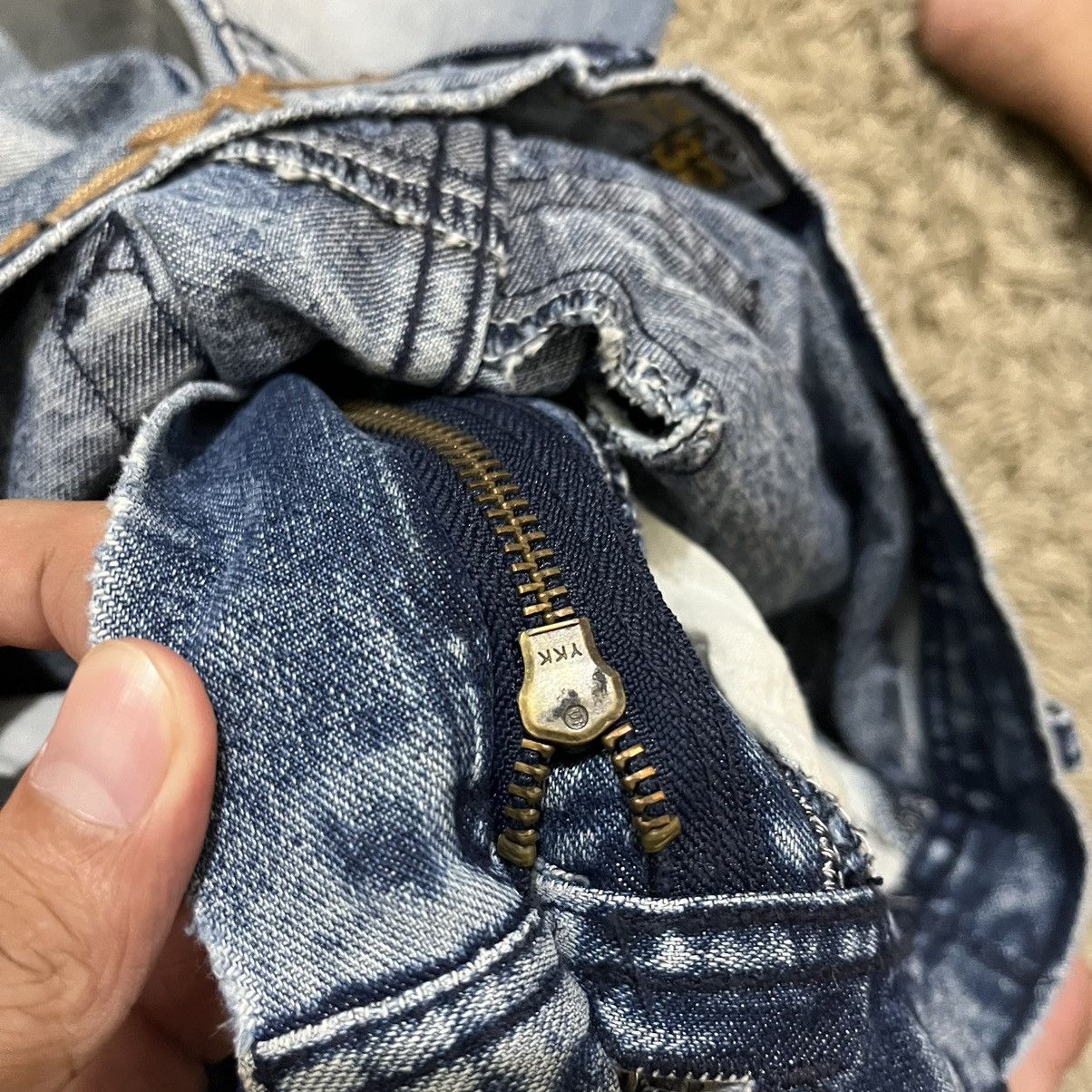 Akademiks 2000's Akademiks Hiphop Baggy Denim Pants Size US 33 - 20 Thumbnail