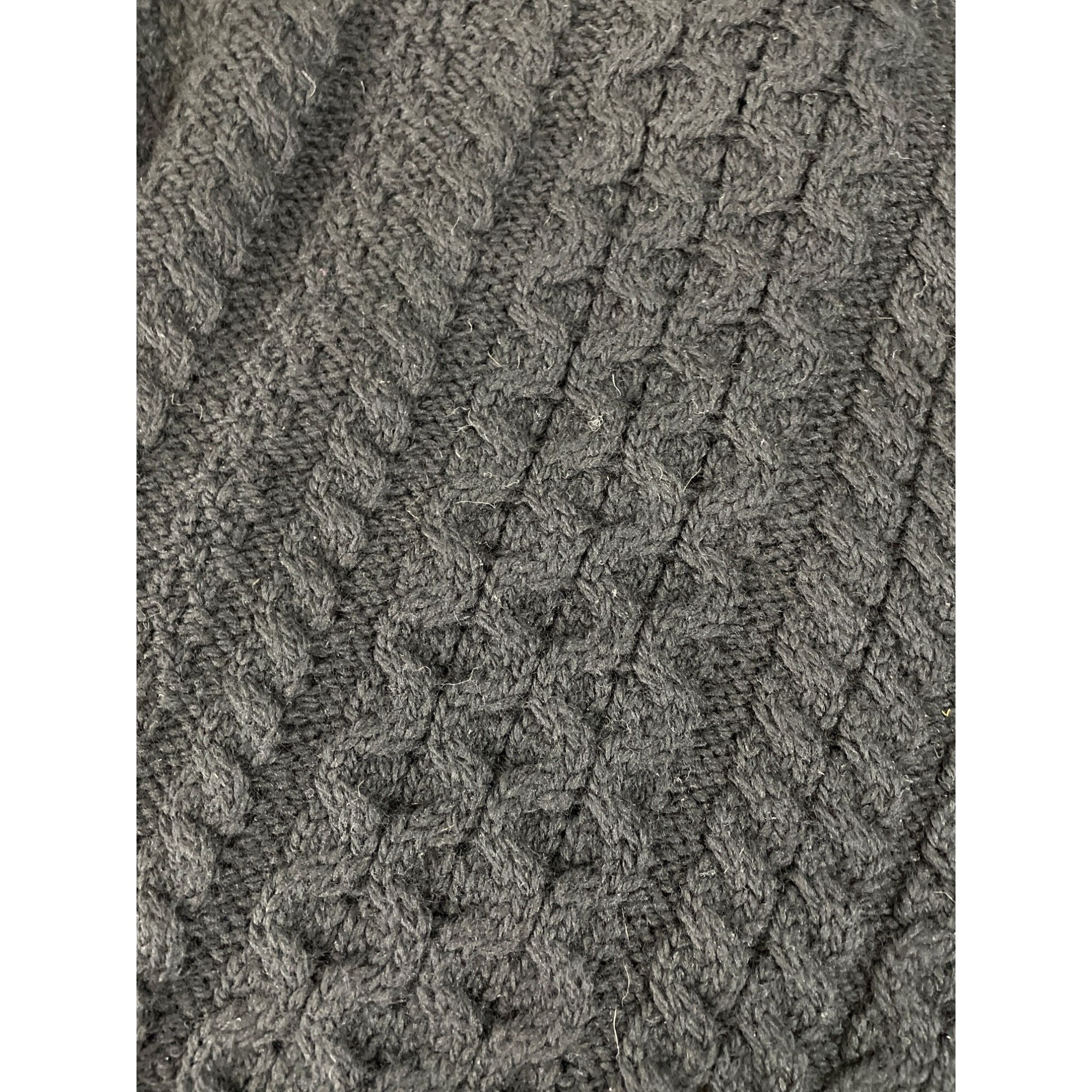 Aran Crafts Aran Crafts Womens Black Merino Wool Cable Knit Sweater L Vi Size L / US 10 / IT 46 - 11 Thumbnail