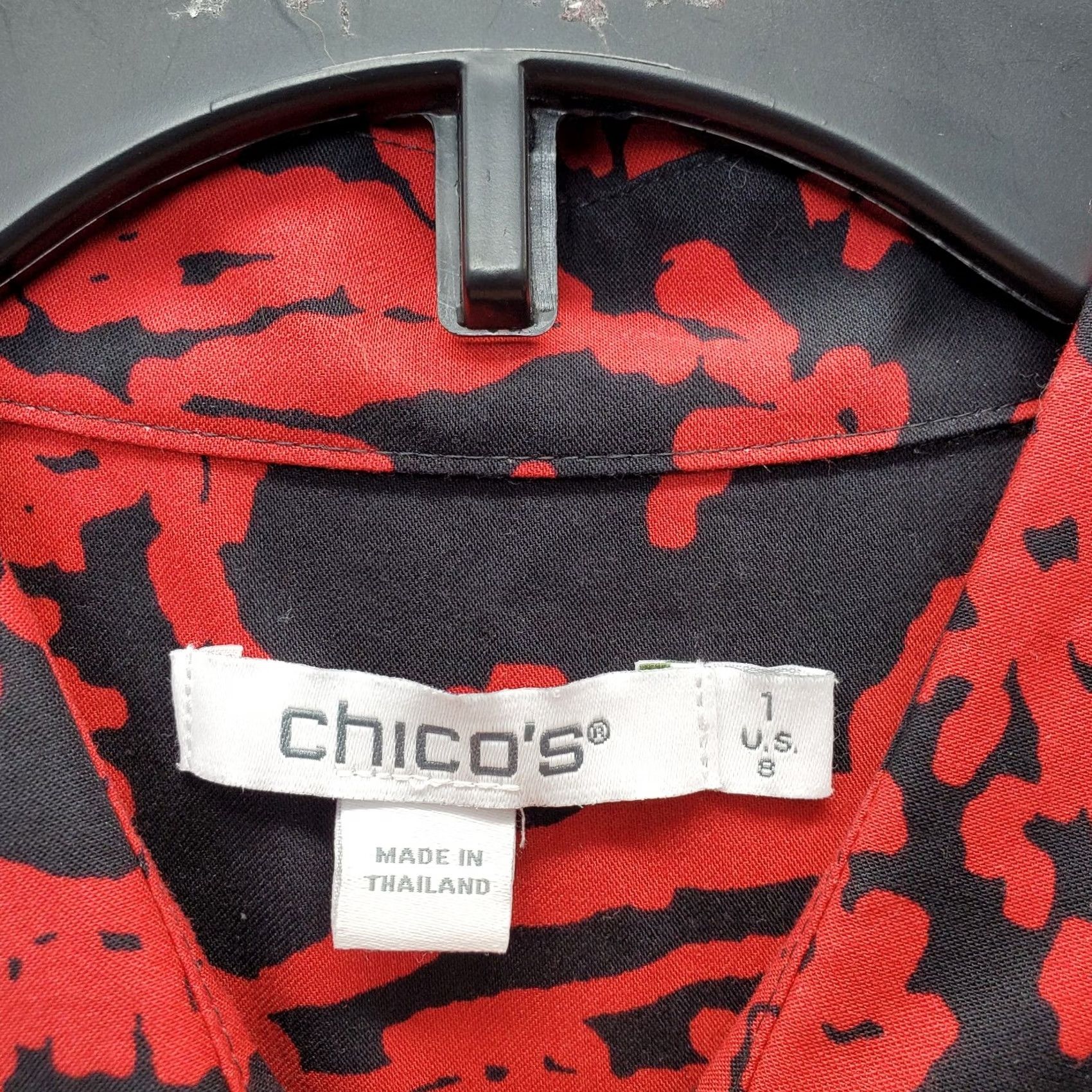Vintage Chico's Shirt Womens US 8 Multi Paisley Non-Iron Long Sleeve Collared Button Up Size M / US 6-8 / IT 42-44 - 5 Thumbnail