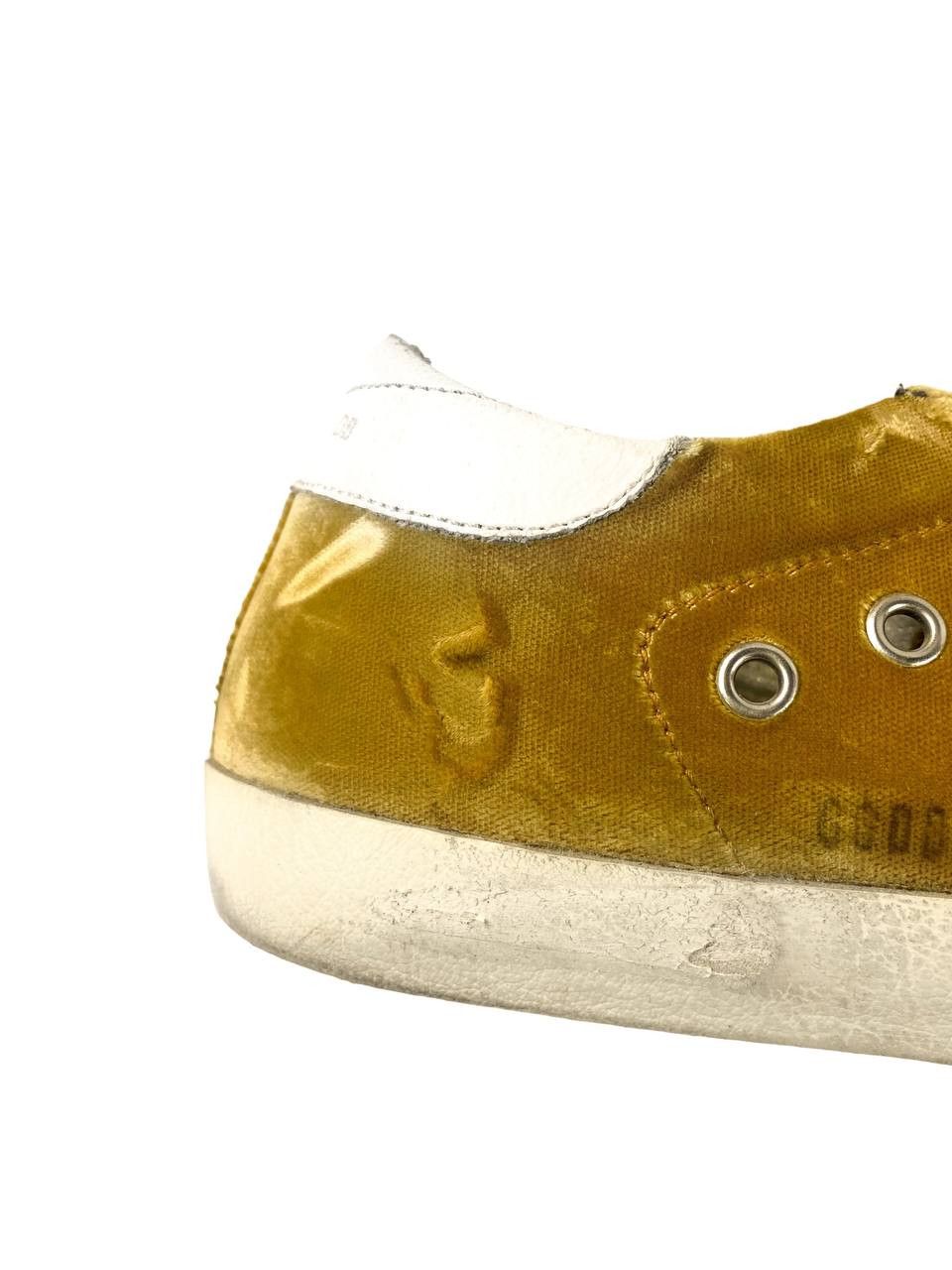Golden Goose Gold velour sneakers size 39 Italy 🇮🇹