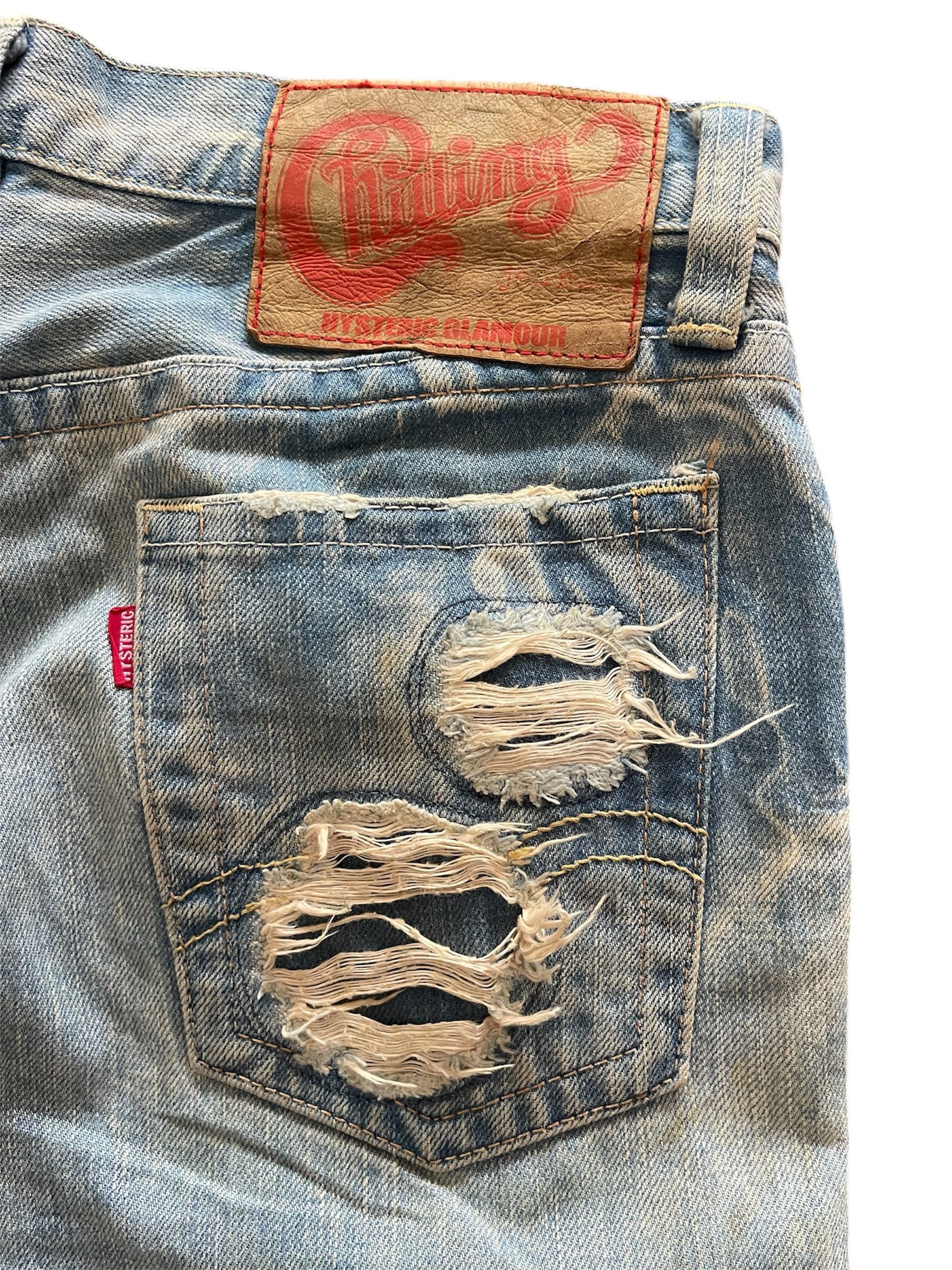 Hysteric Glamour × Le Grande Bleu (L.G.B.) Hysteric Glamour Patchwork Low Rise Baby Blue Reconstruck Size US 30 / EU 46 - 18 Thumbnail