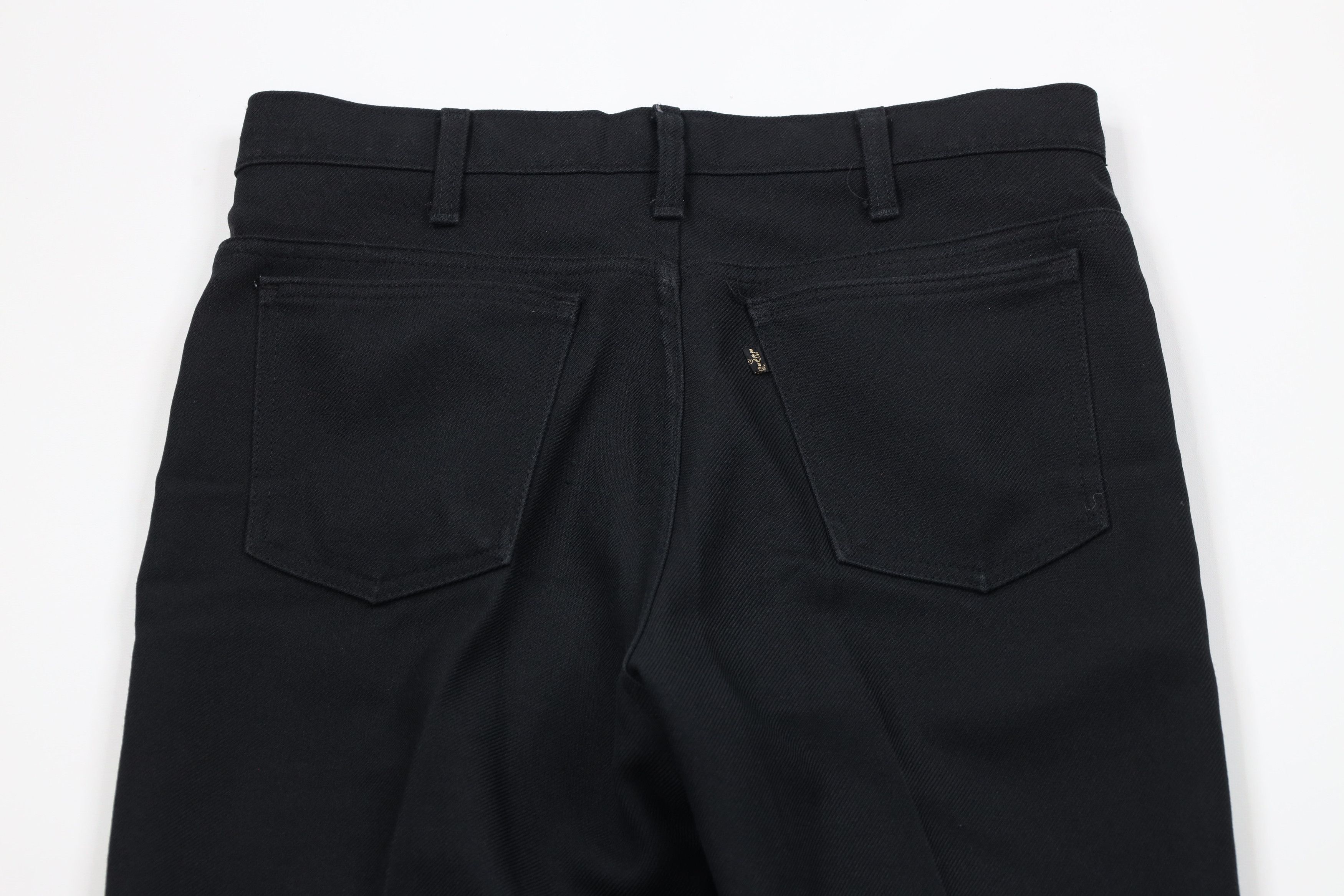 Levi's × Vintage Vintage 70s Levis Knit Flared Bootcut Chino Pants Black USA Size US 32 / EU 48 - 8 Thumbnail