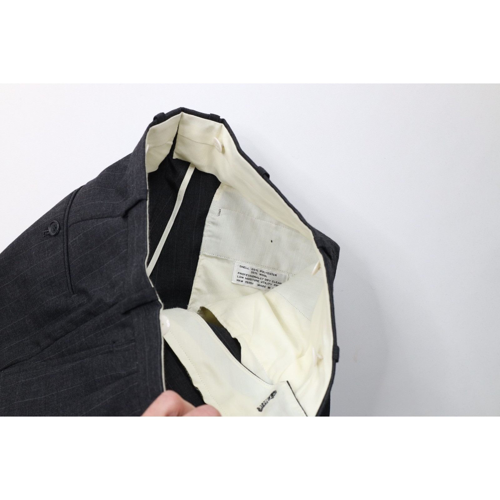 Vintage Vintage 90s Streetwear 2 Piece Wool Blend Wedding Suit Size 40R - 16 Thumbnail