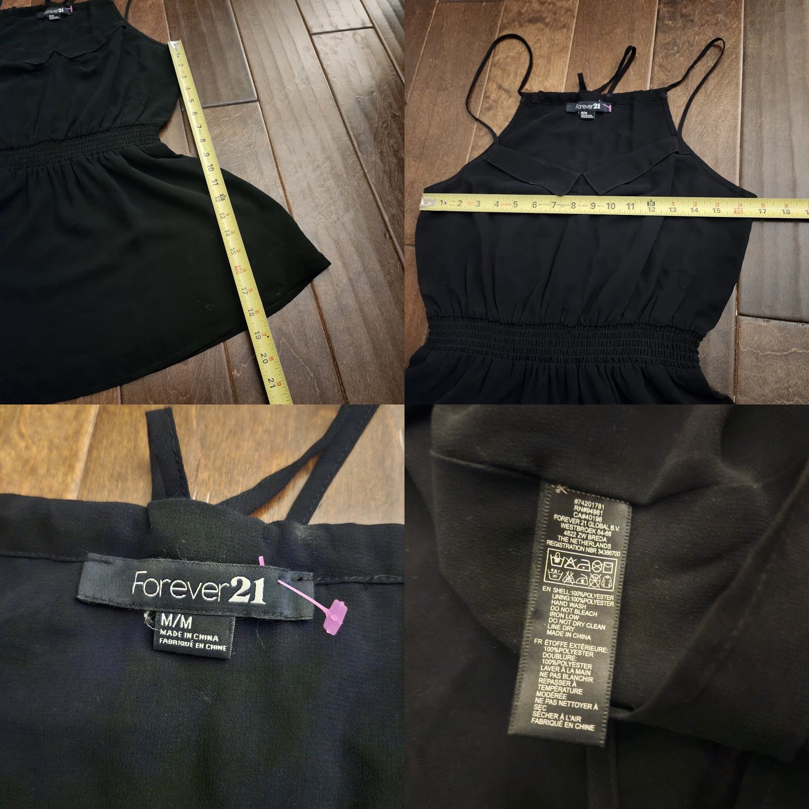 Forever 21 Forever 21 Black Mini Dress Womens M Sleeveless Skater Casual Size M / US 6-8 / IT 42-44 - 8 Thumbnail