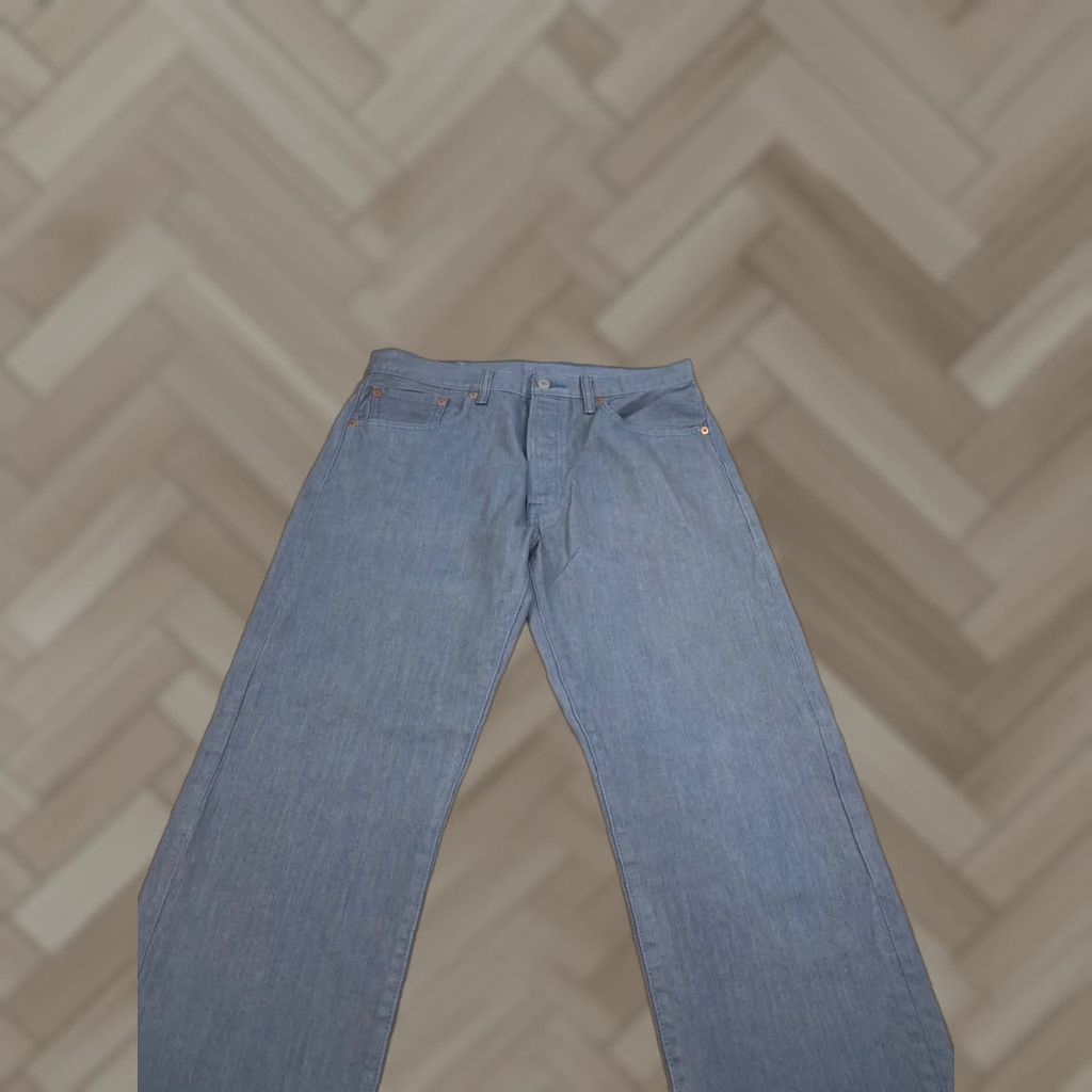 Levi's Levis 501 Jeans Mens 34x34 Denim Blue Gray Straight Button Fly 12304 Vintage No Size US 34 / EU 50 - 1 Thumbnail