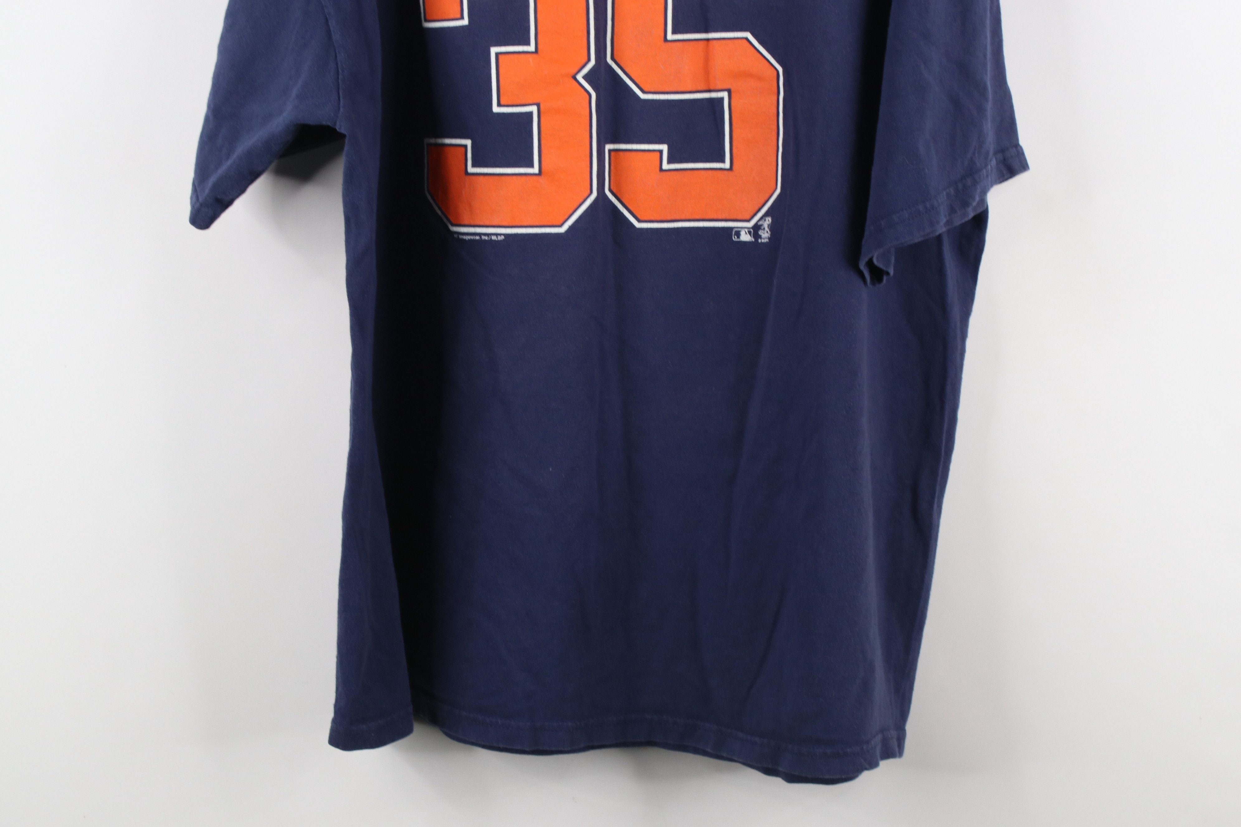 Vintage Vintage Y2K Justin Verlander Tigers Baseball T-Shirt Blue Size US XL / EU 56 / 4 - 15 Thumbnail