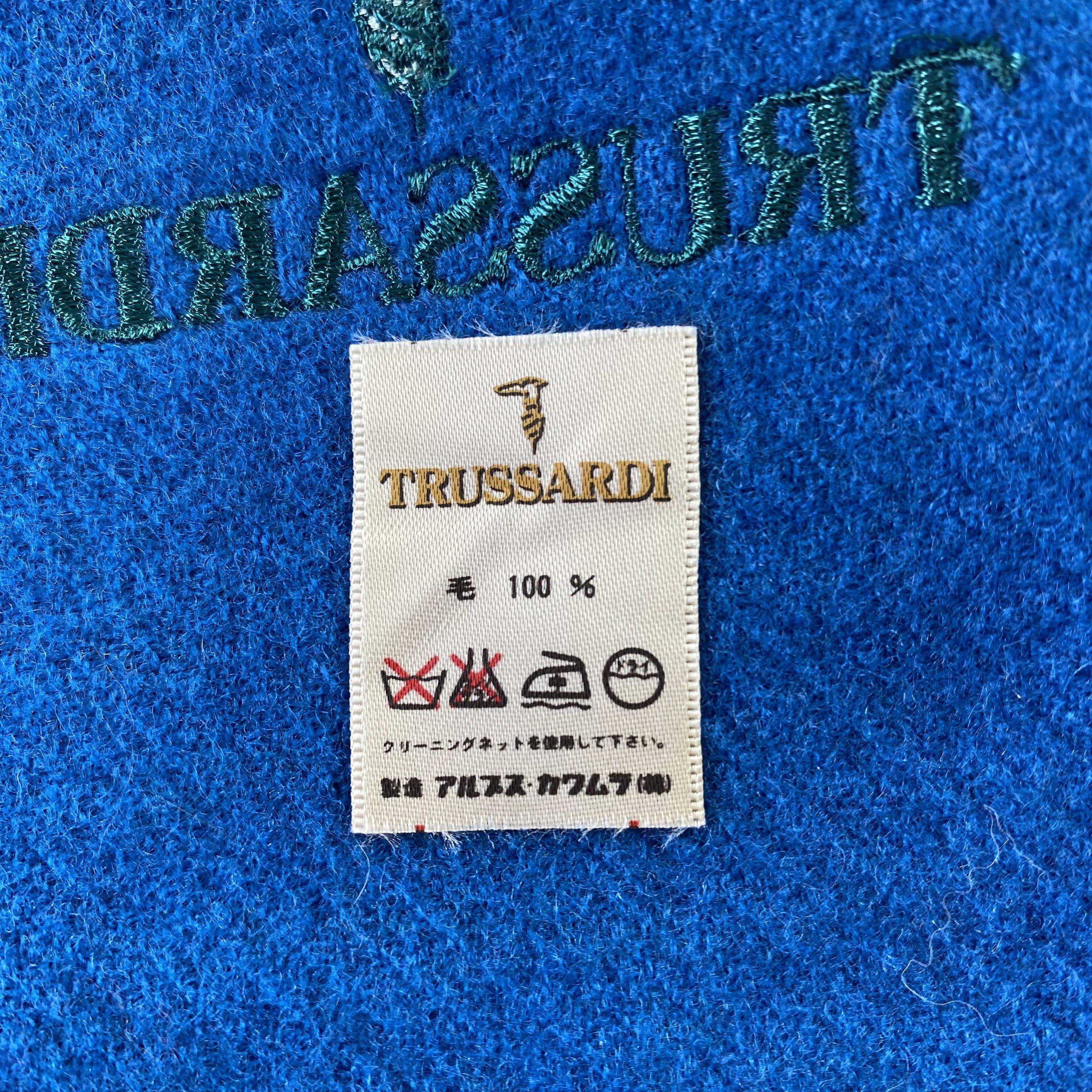 Trussardi Multicolor Green Trussardi Scarf Neck Wrap Muffler Size ONE SIZE - 8 Thumbnail