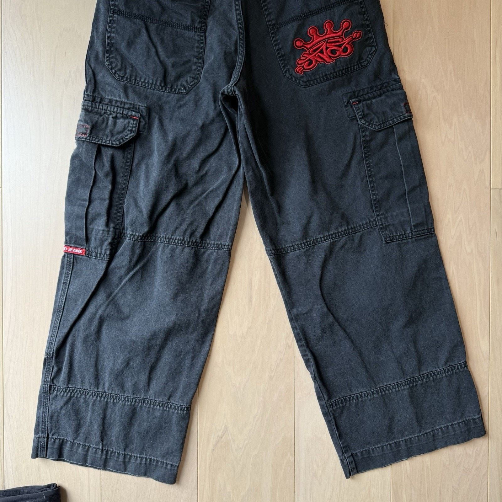 JNCO × Vintage Vintage JNCO Cargo Pants 32 Black Baggy Y2K Streetwear Size US 32 / EU 48 - 7 Thumbnail
