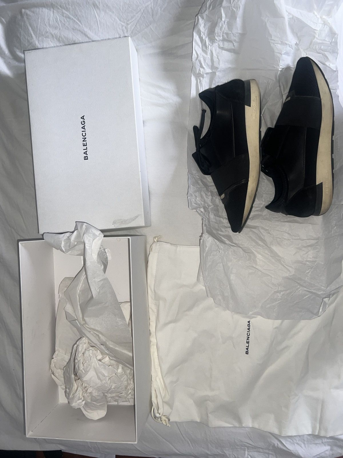 Balenciaga Balenciaga Race Runner black 41-42EU Size US 8.5 / EU 41-42 - 4 Thumbnail