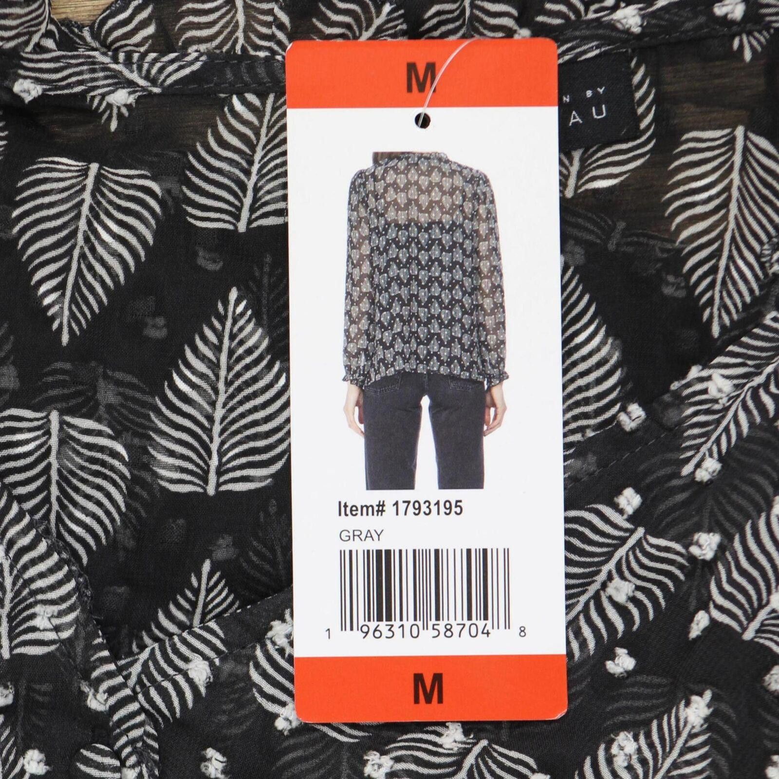 Other NWT B by Bobeau Lined Blouse Shirt Top 1793195 M Black Gray Size M / US 6-8 / IT 42-44 - 4 Thumbnail