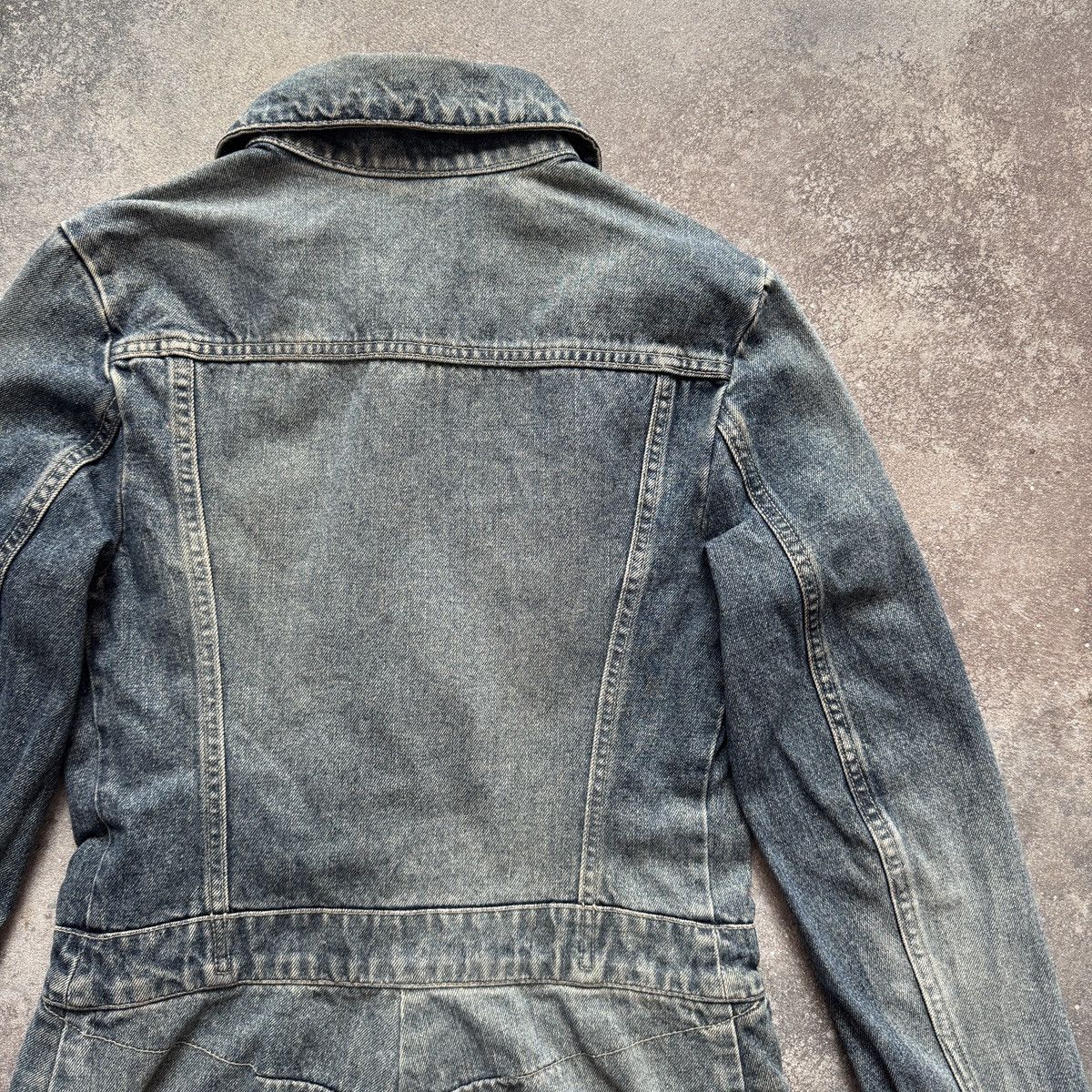 Diesel DIESEL Vintage Y2K Washed Long Denim Jacket / Dress Coat Size S / US 4 / IT 40 - 12 Thumbnail