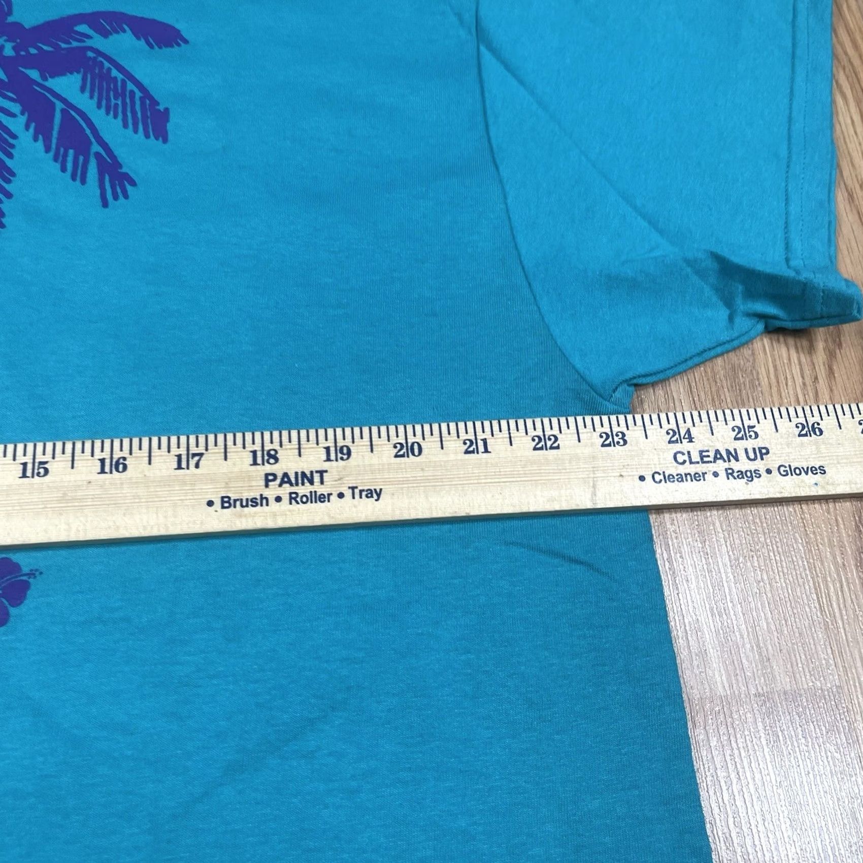 Gildan Gildan T-Shirt Adults XL Teal Aloha Graphic Print 100% Cotton Size US XL / EU 56 / 4 - 6 Thumbnail