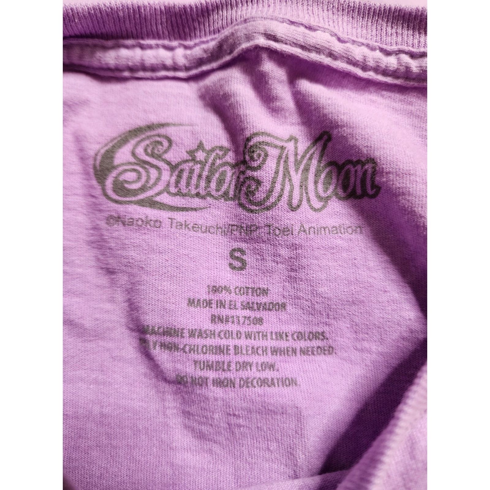 Vintage Womens T-Shirt Sailor Moon Long Sleeve Crew Neck Purple Cotton Basic Moon 90s Men/Women? Size S / US 4 / IT 40 - 4 Thumbnail