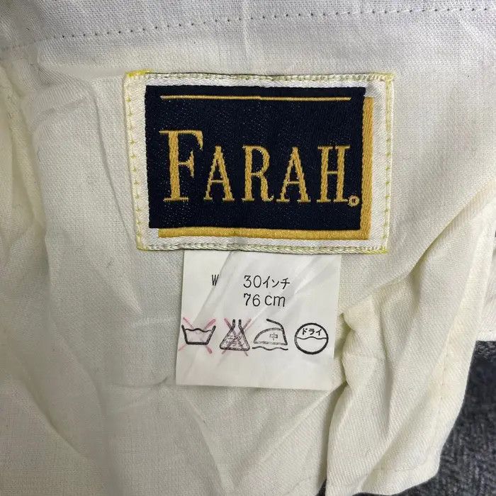 Farah Vtg 80’ FARAH STA PREST Minimalist Casual Pant Trouser Slack Size 28" / US 6 / IT 42 - 6 Thumbnail