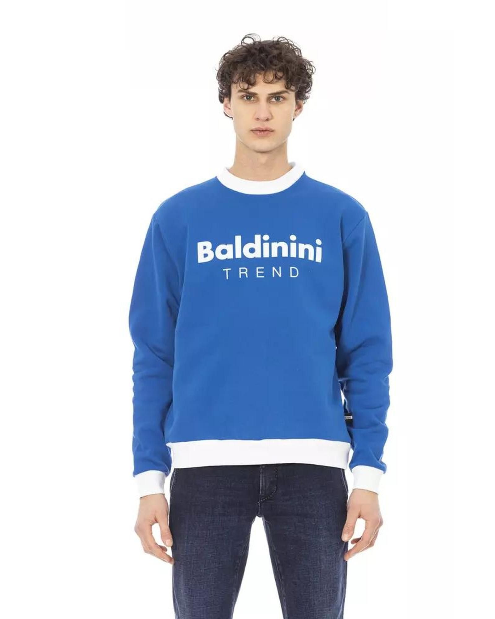 image of Baldinini Logo Sweatshirt in Blue, Men's (Size 2XL)