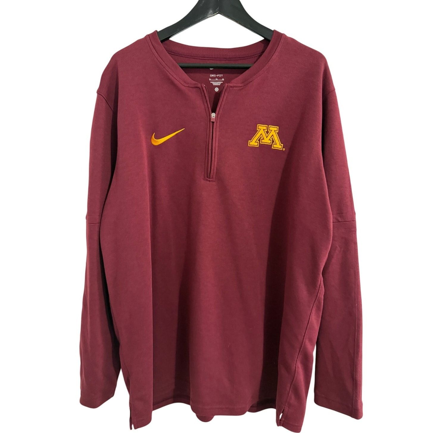 Nike Minnesota Gophers Maroon Nike Dri-Fit 1/4-Zip Size XL Size US XL / EU 56 / 4 - 1 Thumbnail