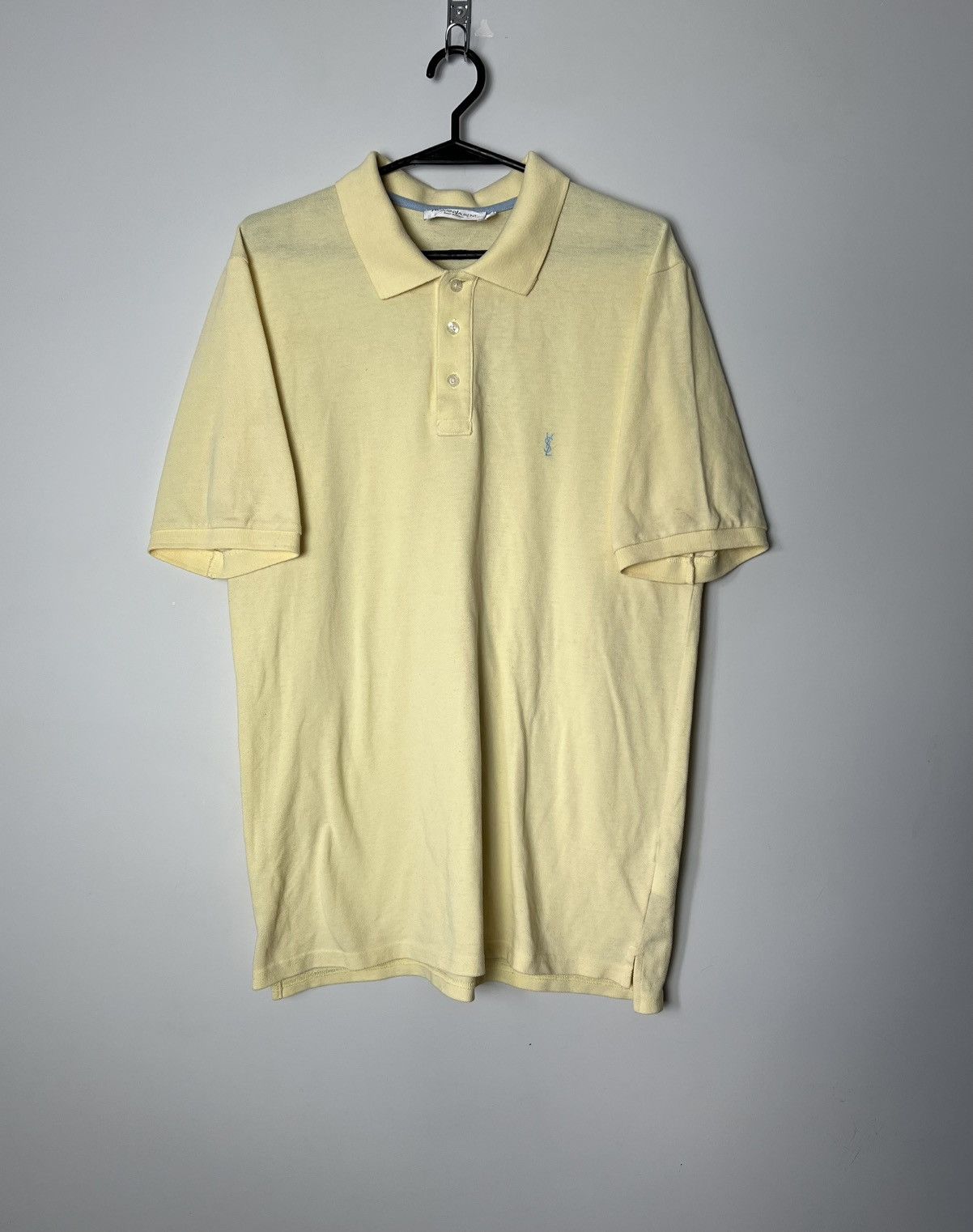 Yves Saint Laurent Polo Shirt Yves Saint Laurent Yellow Small Logo Size US M / EU 48-50 / 2 - 1 Thumbnail