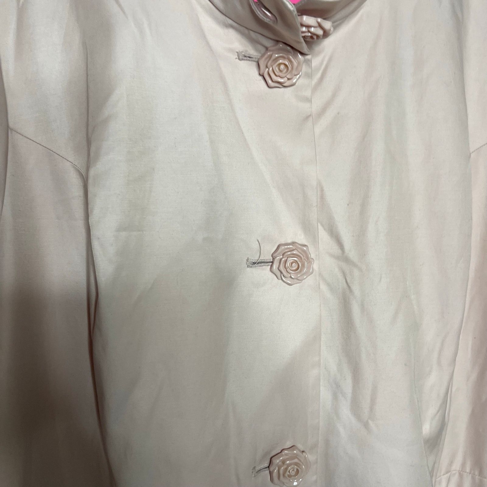 Betsey Johnson Betsy Johnson blush pink rose button trench coat sz 3X Size 3XL / US 20-22 - 8 Thumbnail