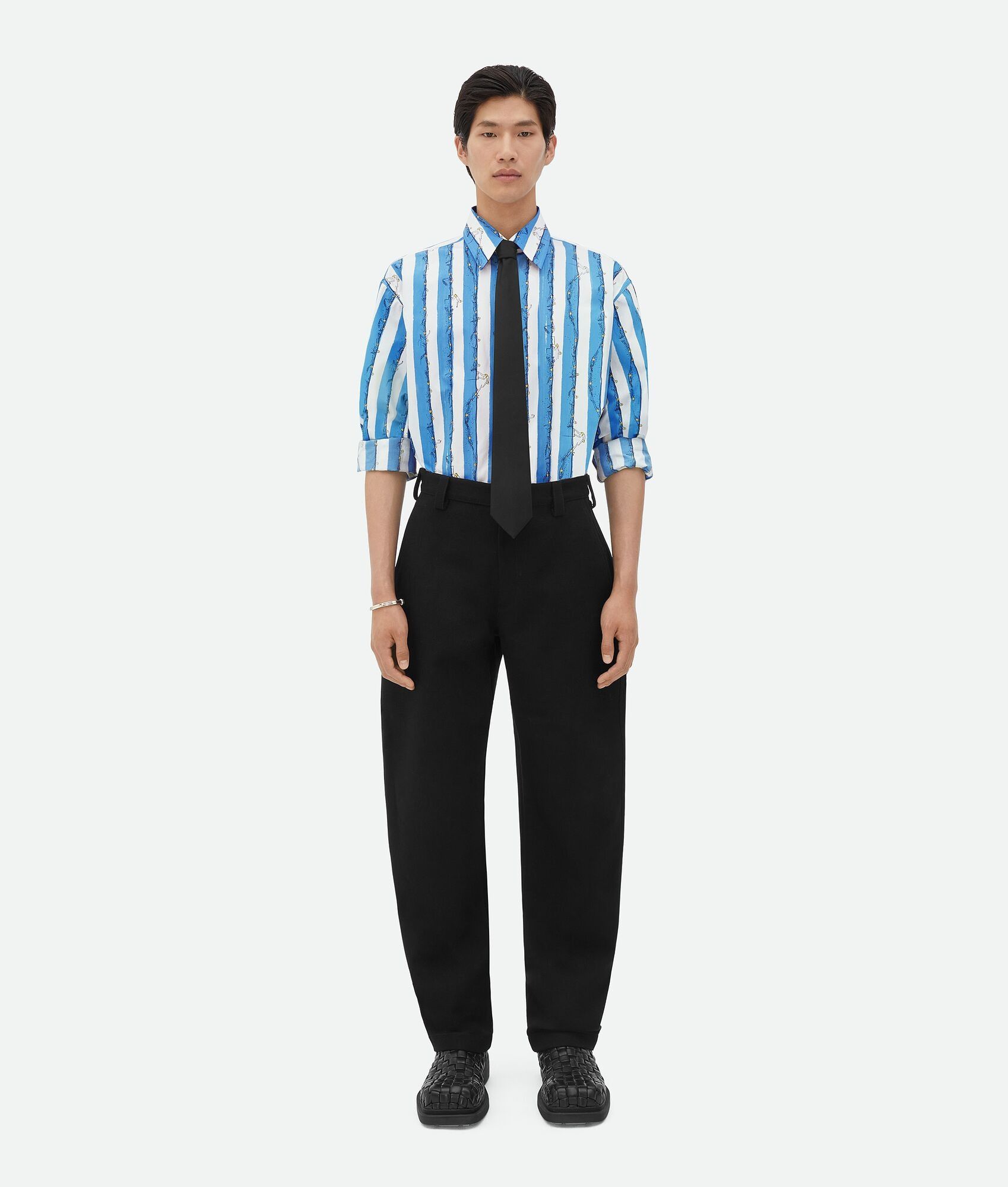 Bottega Veneta o1bcso1str0725 Printed Cotton Shirt in Multicolor Size US S / EU 44-46 / 1 - 4 Thumbnail
