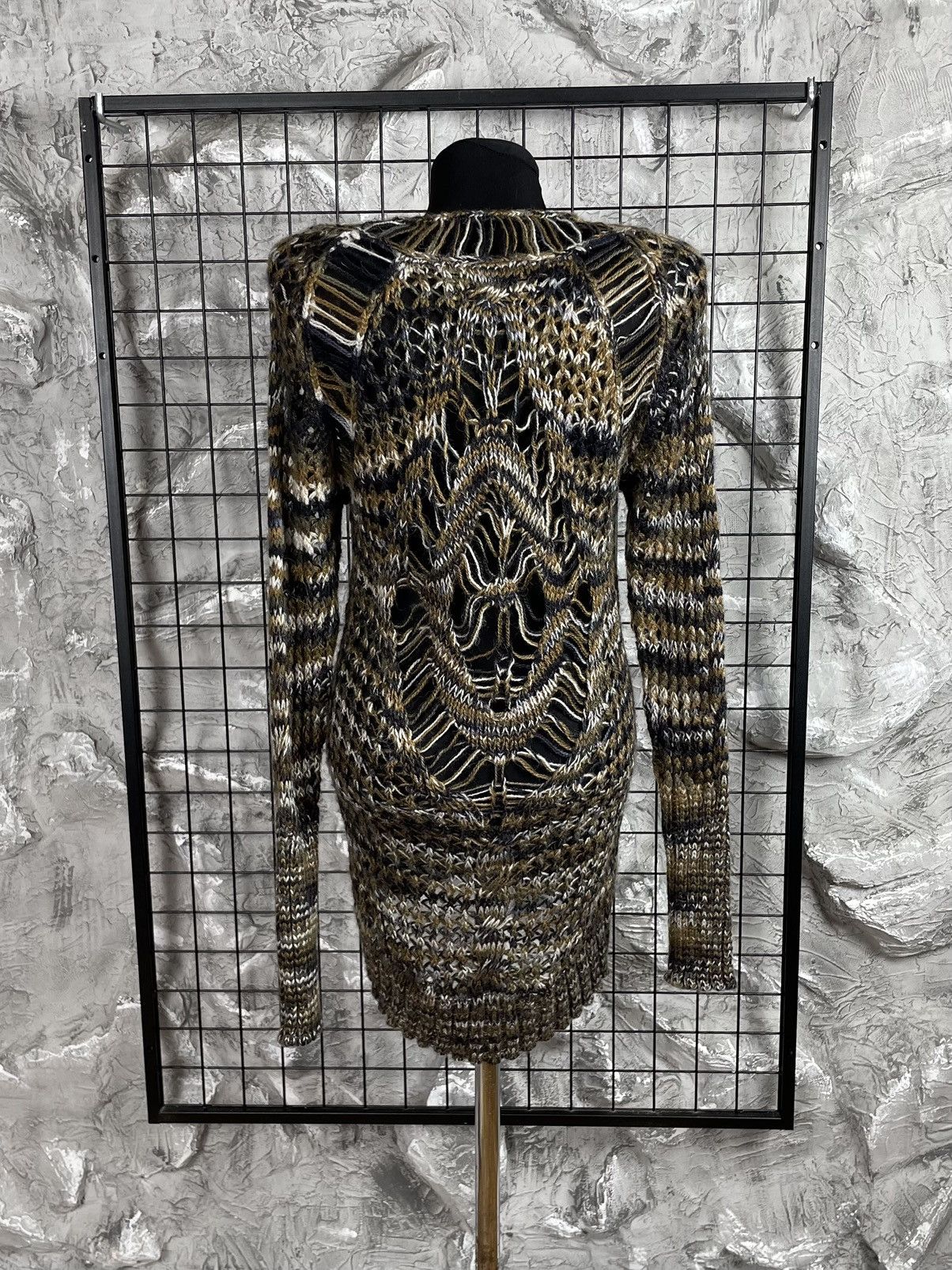 Custo Barcelona Custo Barcelona Open Knit Sweater / Dress Y2K Grunge Vintage Size ONE SIZE - 6 Thumbnail