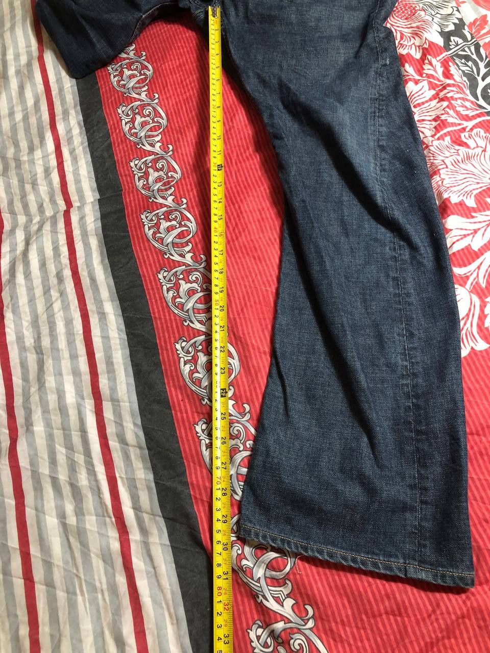 Allsaints Dirty Painted Distressed Thrashed Faded Baggy Jeans Y2K Size US 32 / EU 48 - 4 Thumbnail