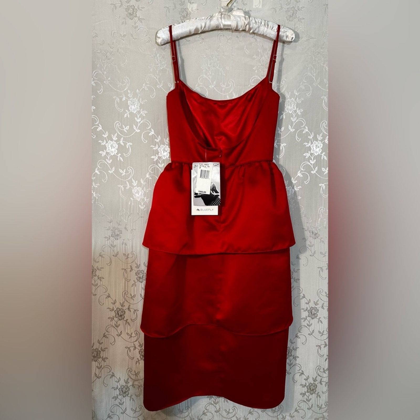 Betsey Johnson Betsey Johnson Red Tulip Layered Midi Dress (NWT, Vintage) Size XS / US 0-2 / IT 36-38 - 6 Thumbnail