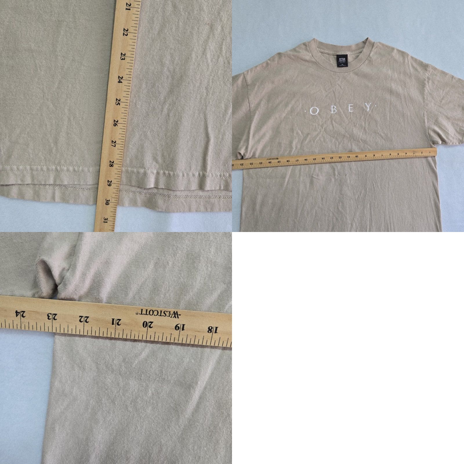 Obey OBEY Shirt Mens T-Shirt Brown Medium Short Sleeve Graphic Print Cotton Size US M / EU 48-50 / 2 - 8 Thumbnail
