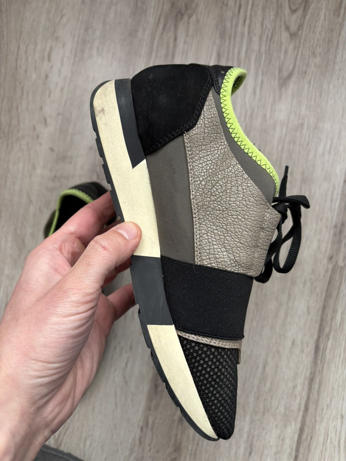 Balenciaga Balenciaga Tri Color Leather and Suede Race Runner Size 38 Size US 8 / IT 38 - 15 Thumbnail