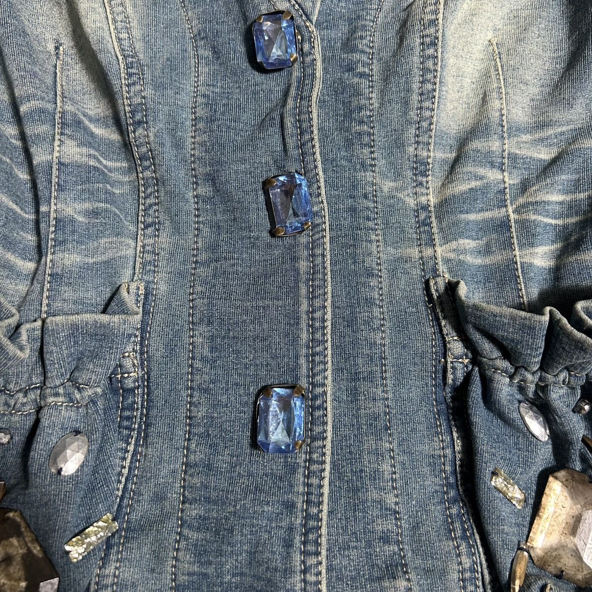 Vintage Vintage Y2K Jeans Vest Size M / US 6-8 / IT 42-44 - 7 Thumbnail