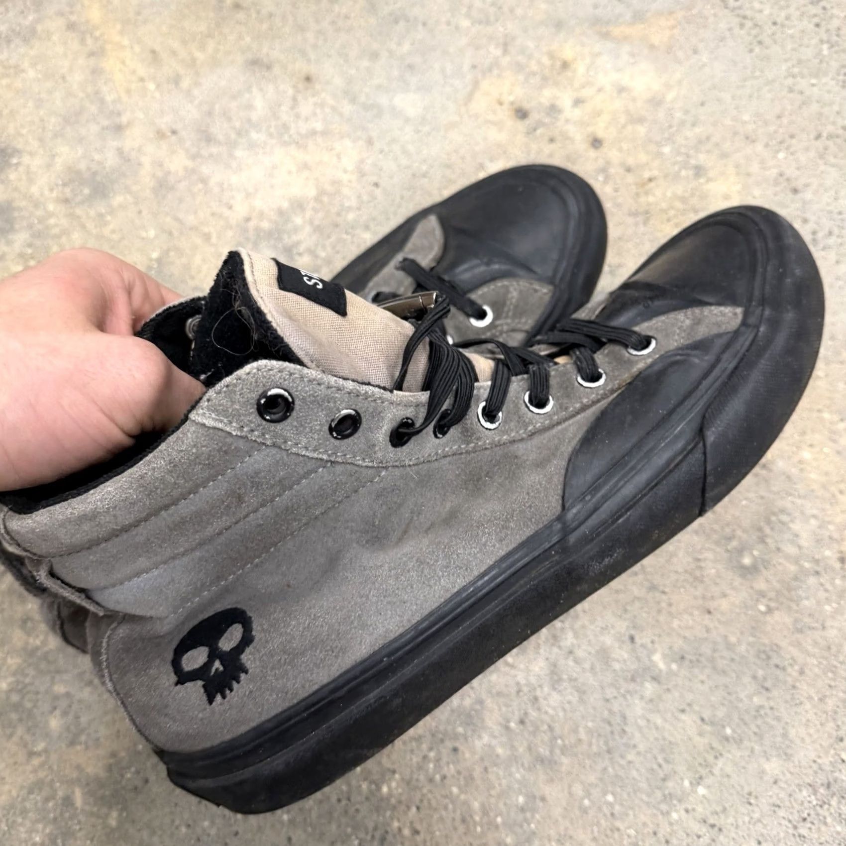 STRAYE VINTAGE Straye Men Sneaker Shoe 10 Lace Up Athletic Athletic Men Black 90s Venice Skateboard Hit Top Zero X — Size US M / EU 48-50 / 2 - 6 Thumbnail