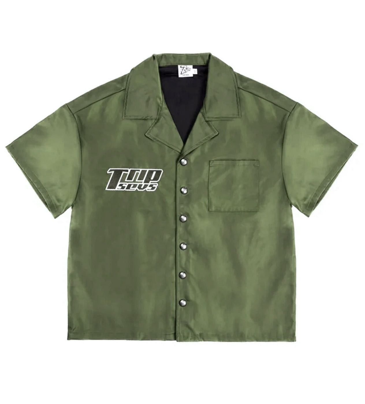 TRIPLE SEVENS Nylon Button Up Green Size US L / EU 52-54 / 3 - 1 Preview